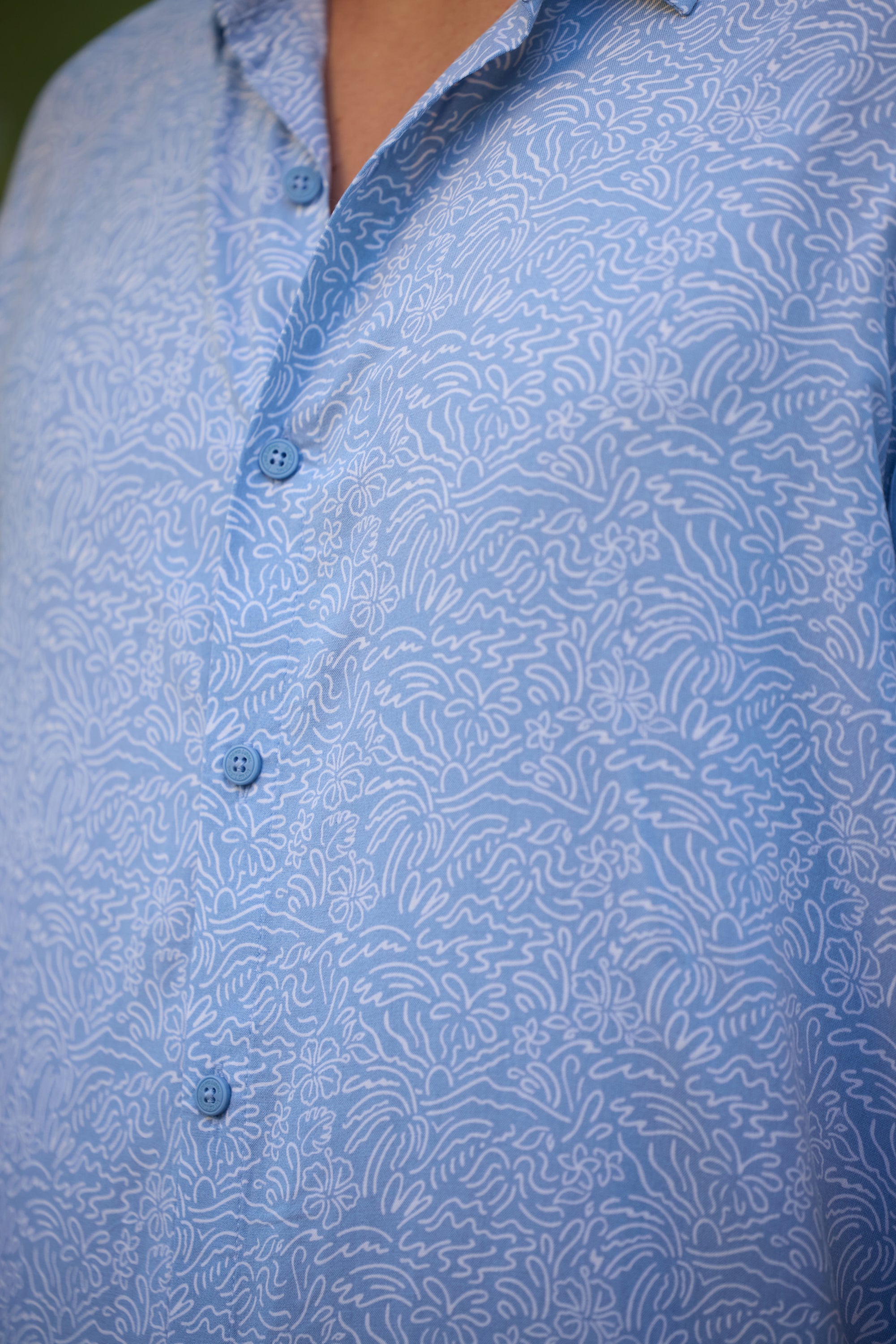 Mens Rayon Buttondown