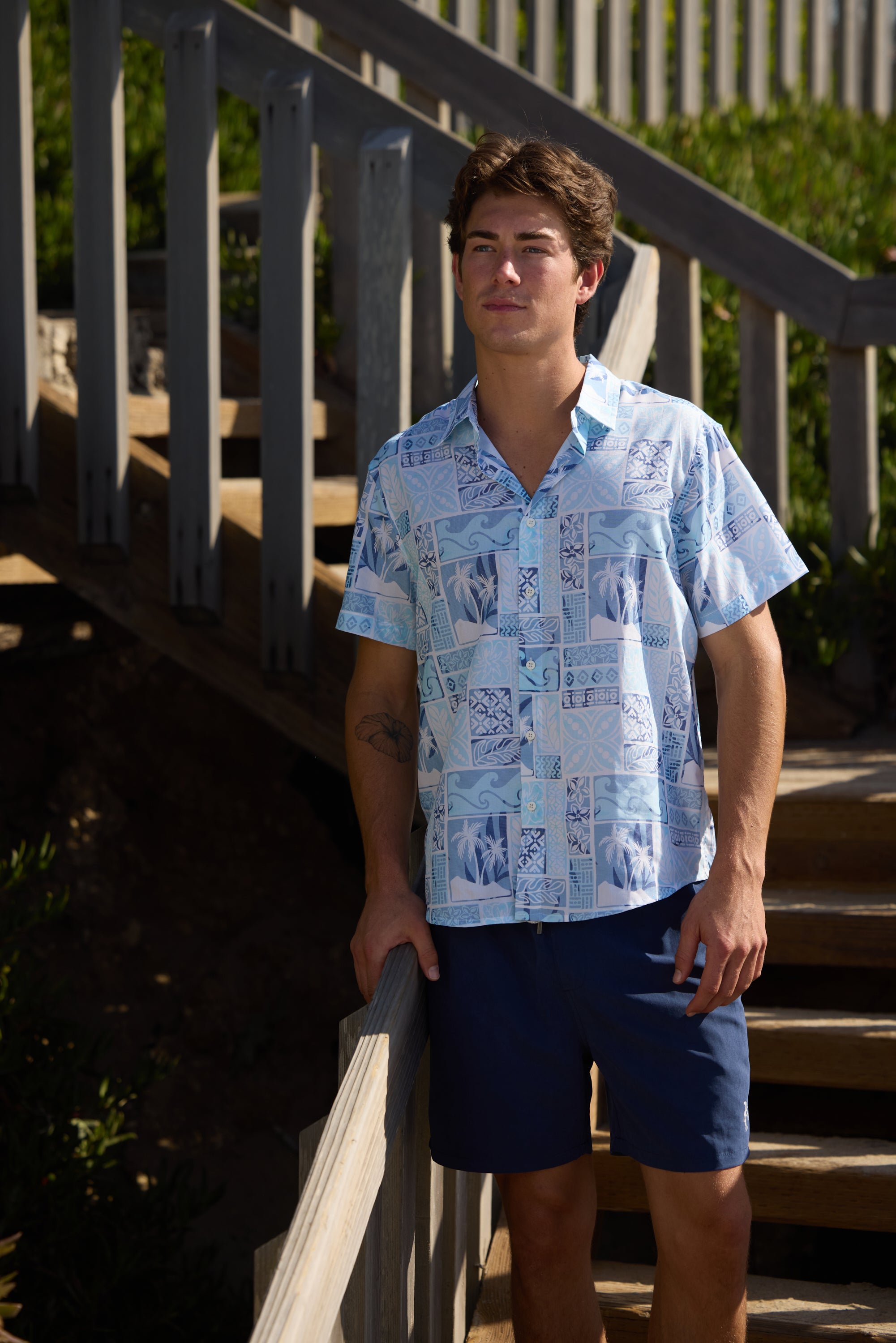 Mens Rayon Buttondown