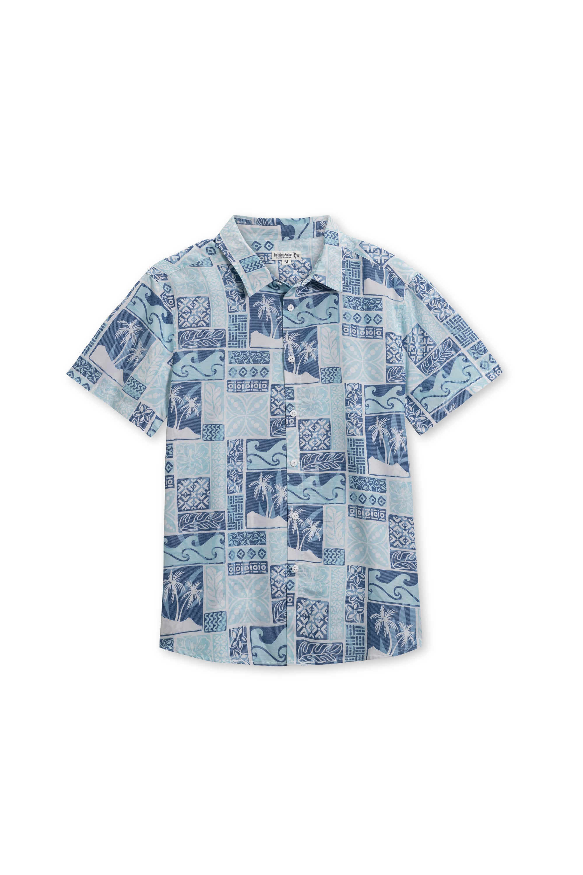 MENS RAYON BUTTONDOWN - AQUA