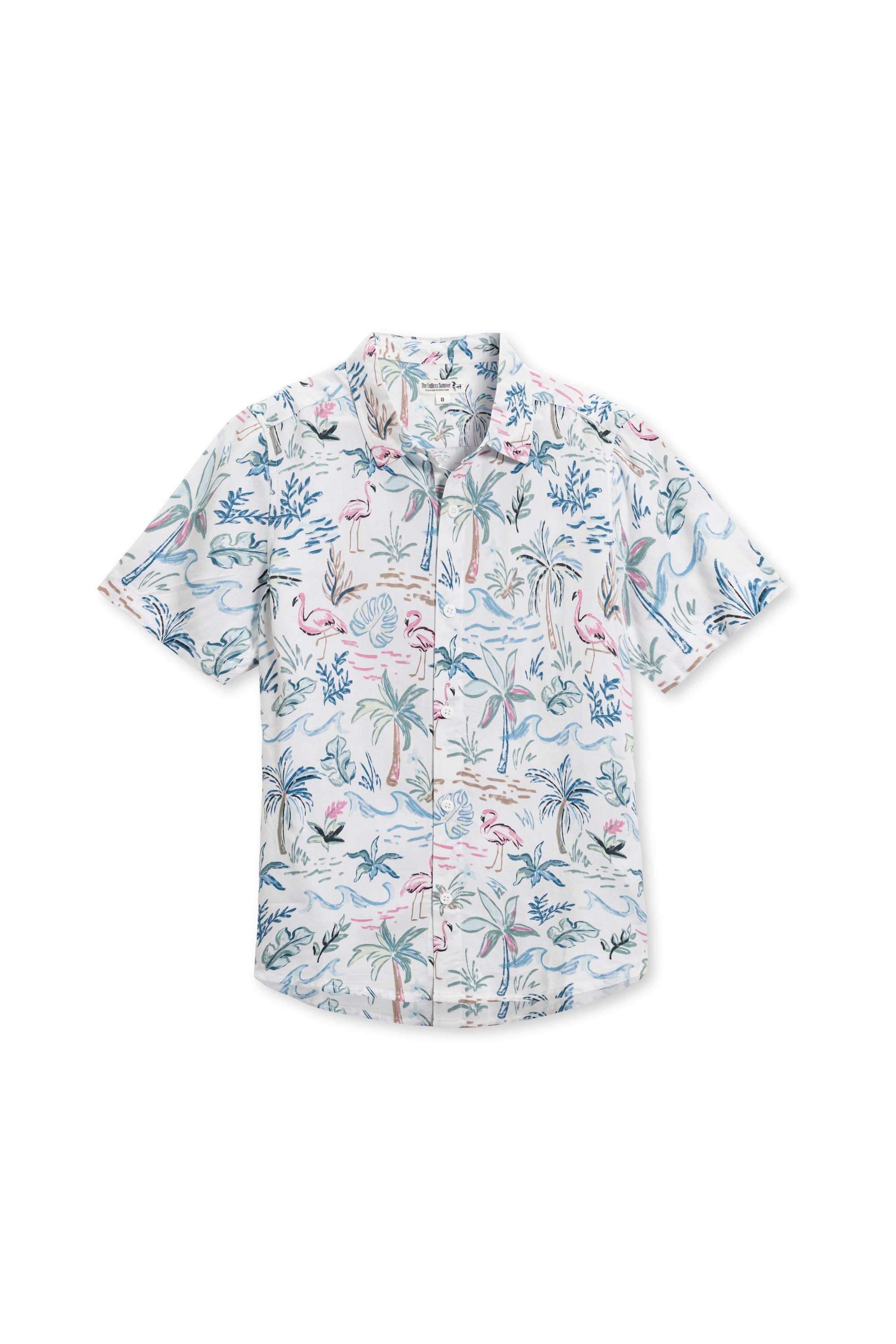 BOYS RAYON BUTTONDOWN - WHITE