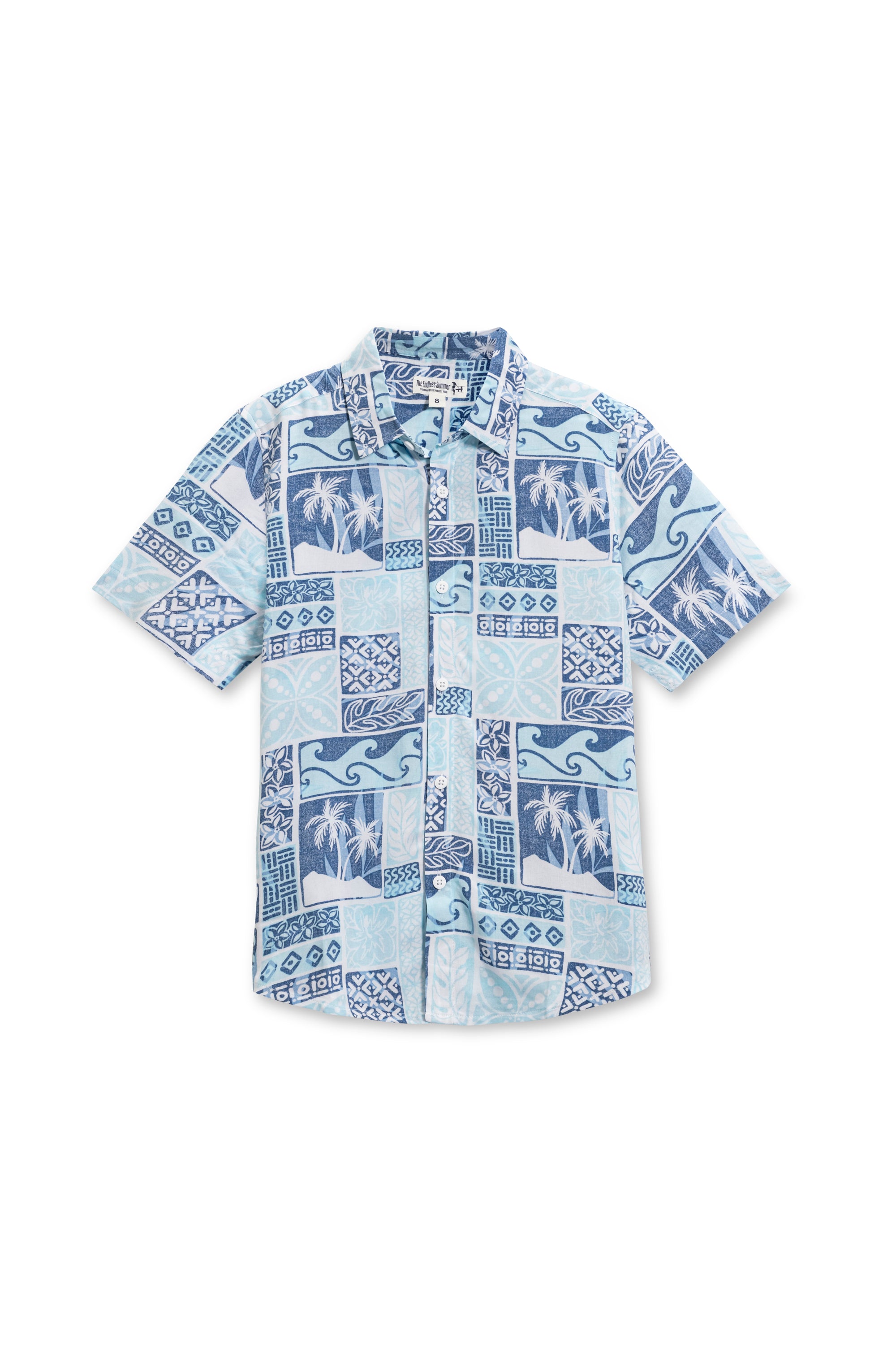 BOYS RAYON BUTTONDOWN - LIGHT BLUE