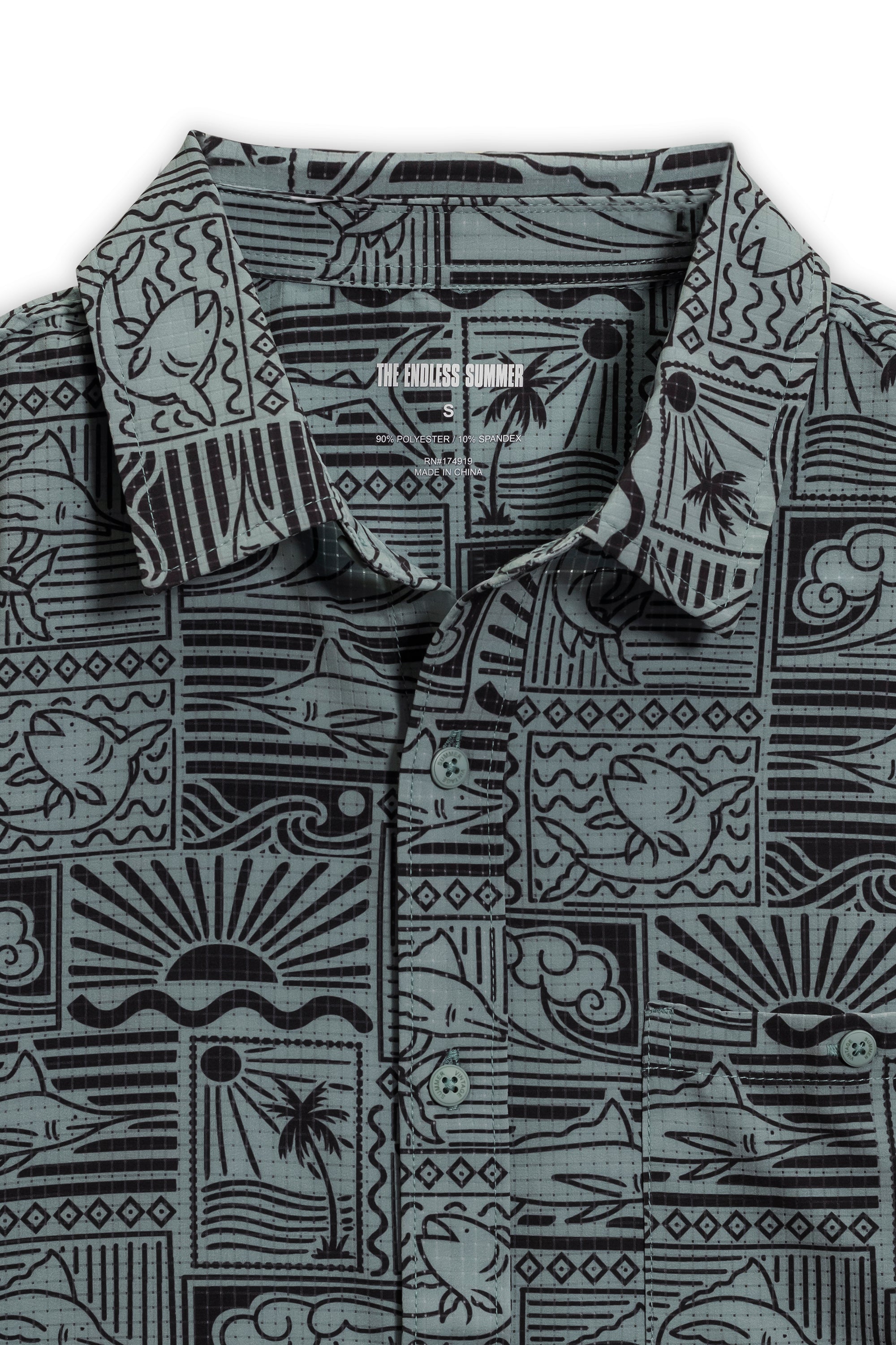 MENS PERFORATED BUTTONDOWN