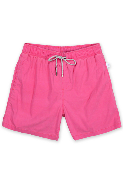 MENS VINTAGE WASH SWIM SHORTS PINK
