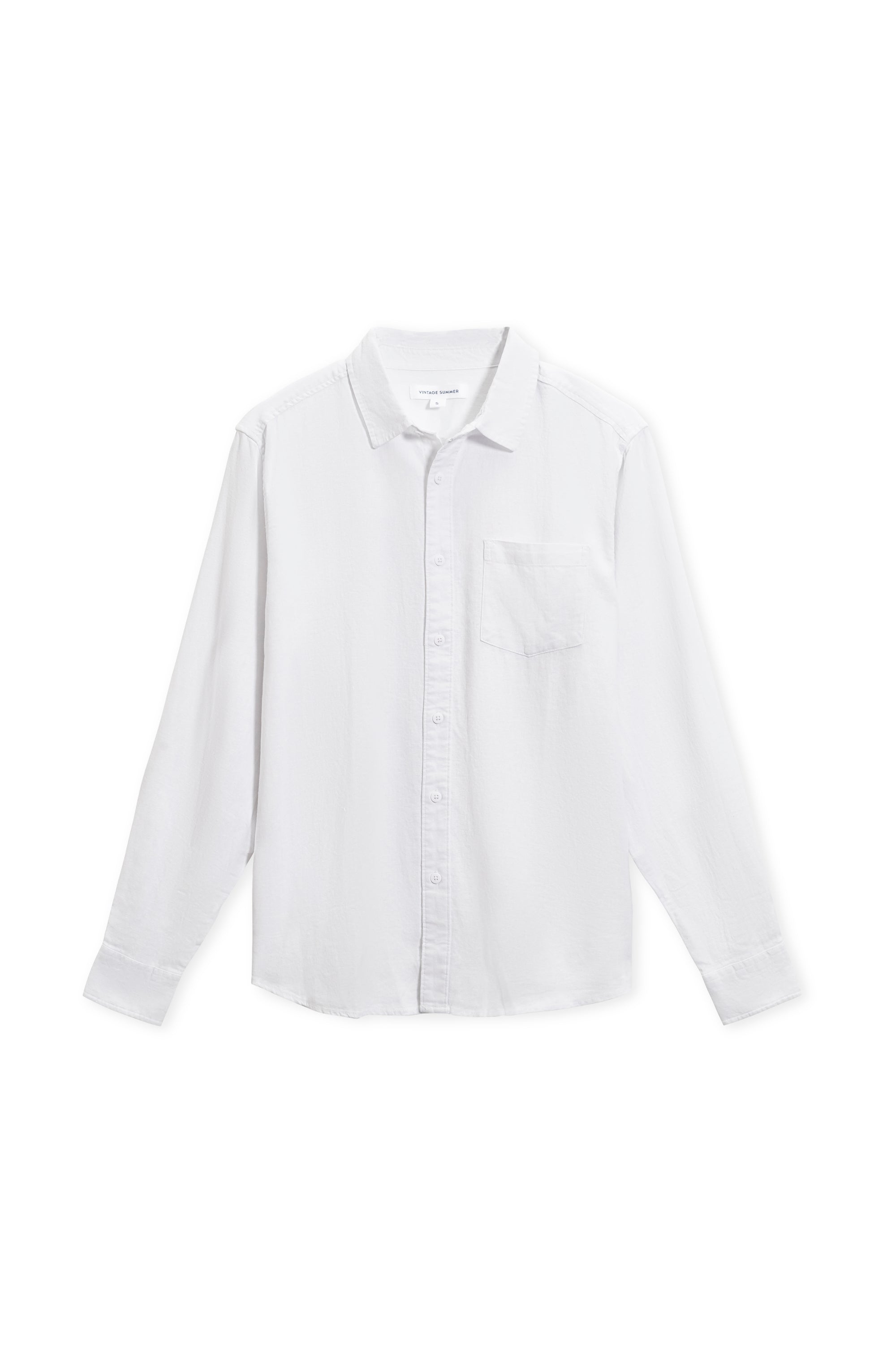 MENS LONG SLEEVE LINEN BUTTONDOWN