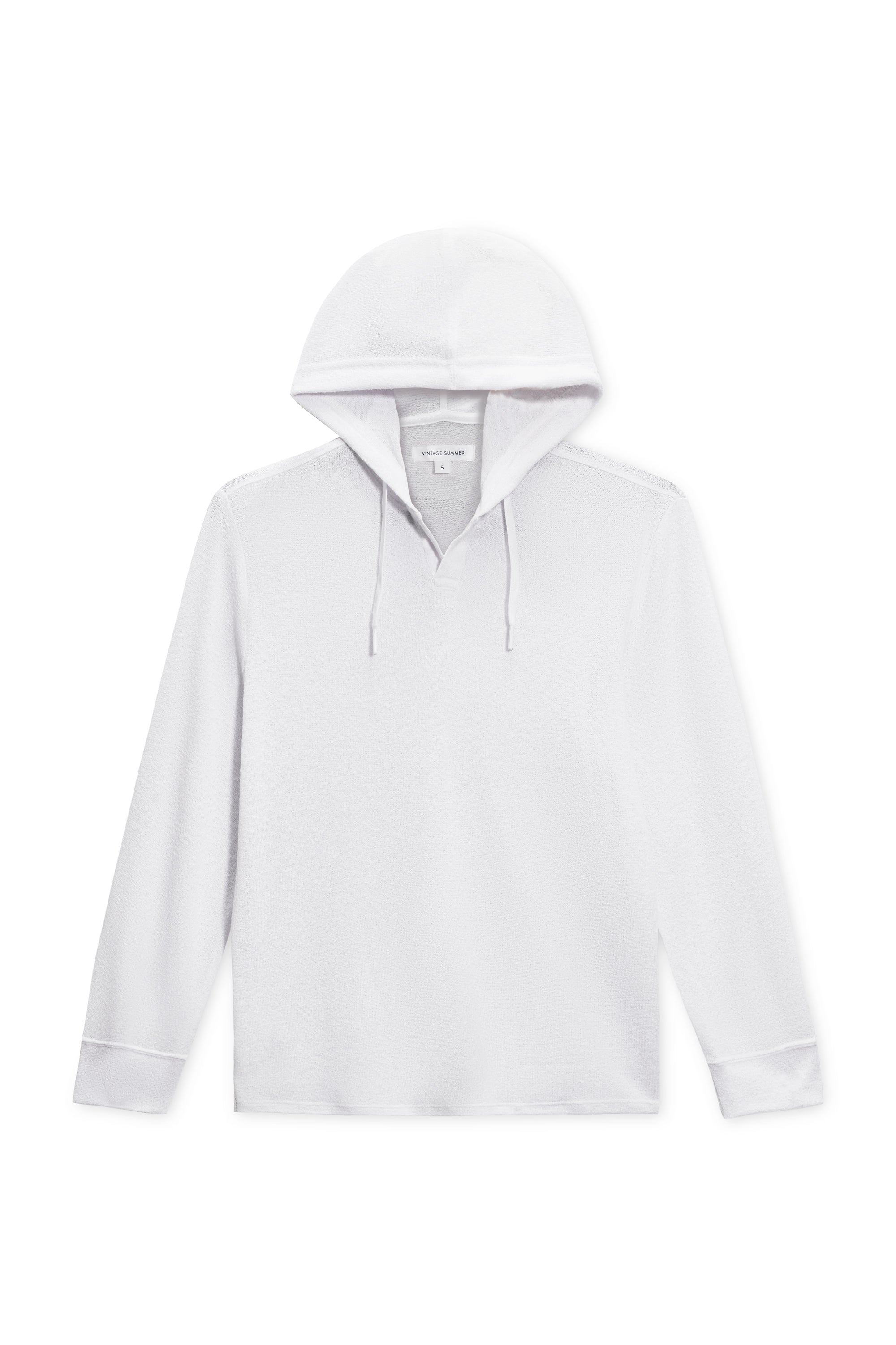 MENS BOUCLE KNIT HOODIE