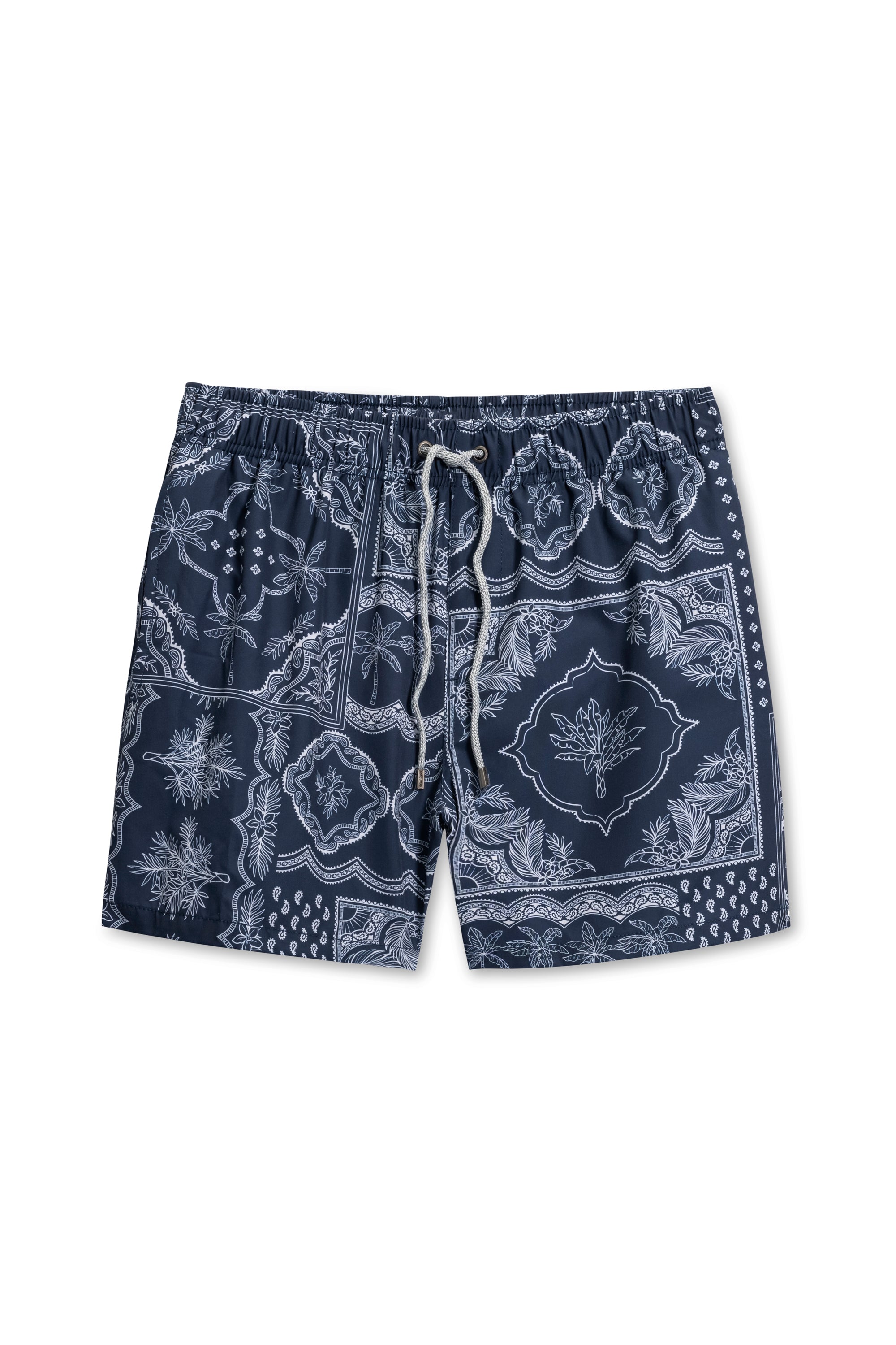 MENS VINTAGE STRETCH SWIM SHORT - Palm Bandana