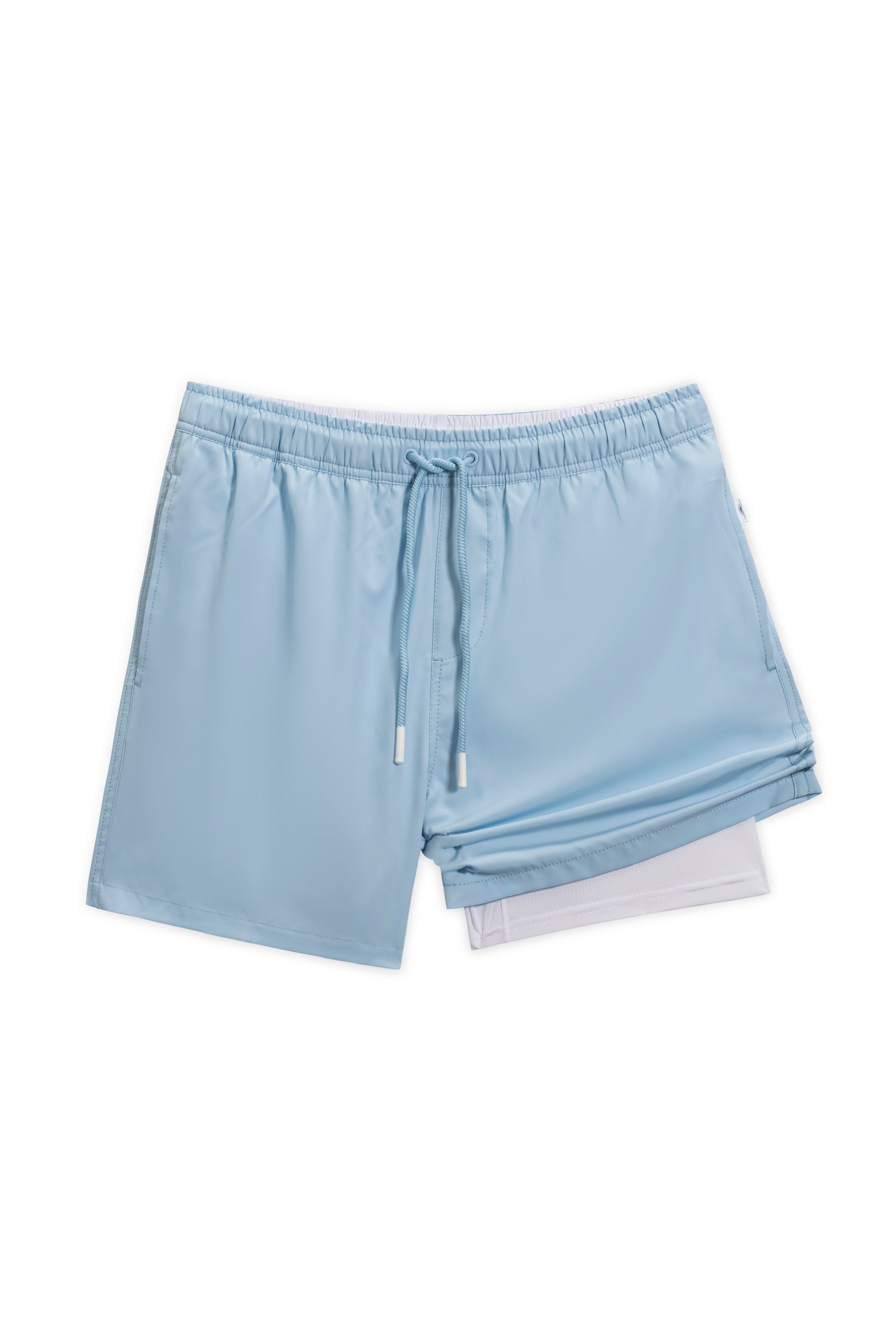 MENS SOLID PERFORMANCE VOLLEYS - LIGHT BLUE