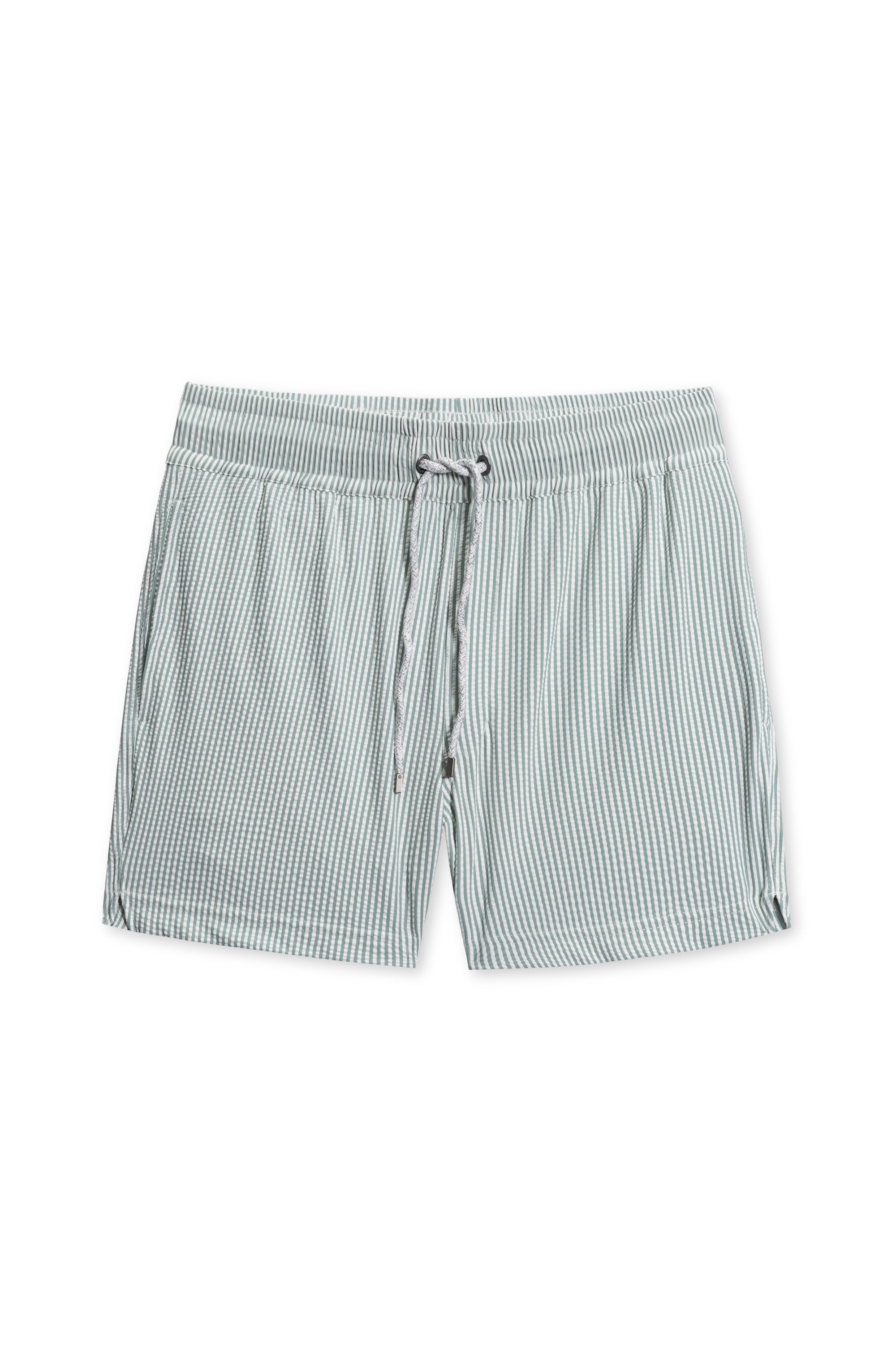 Mens Knit Seersucker Swim Shortie