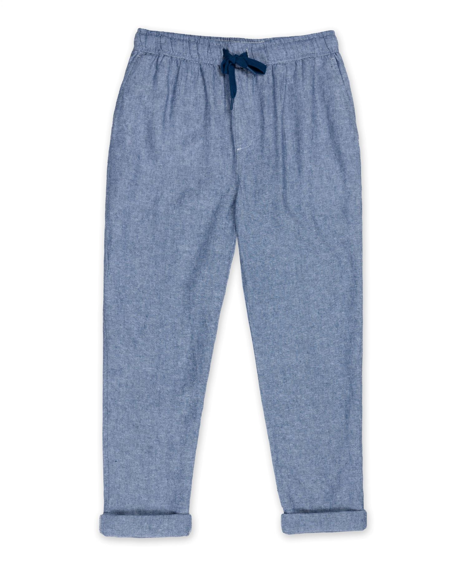 Mens Linen Pant - Navy