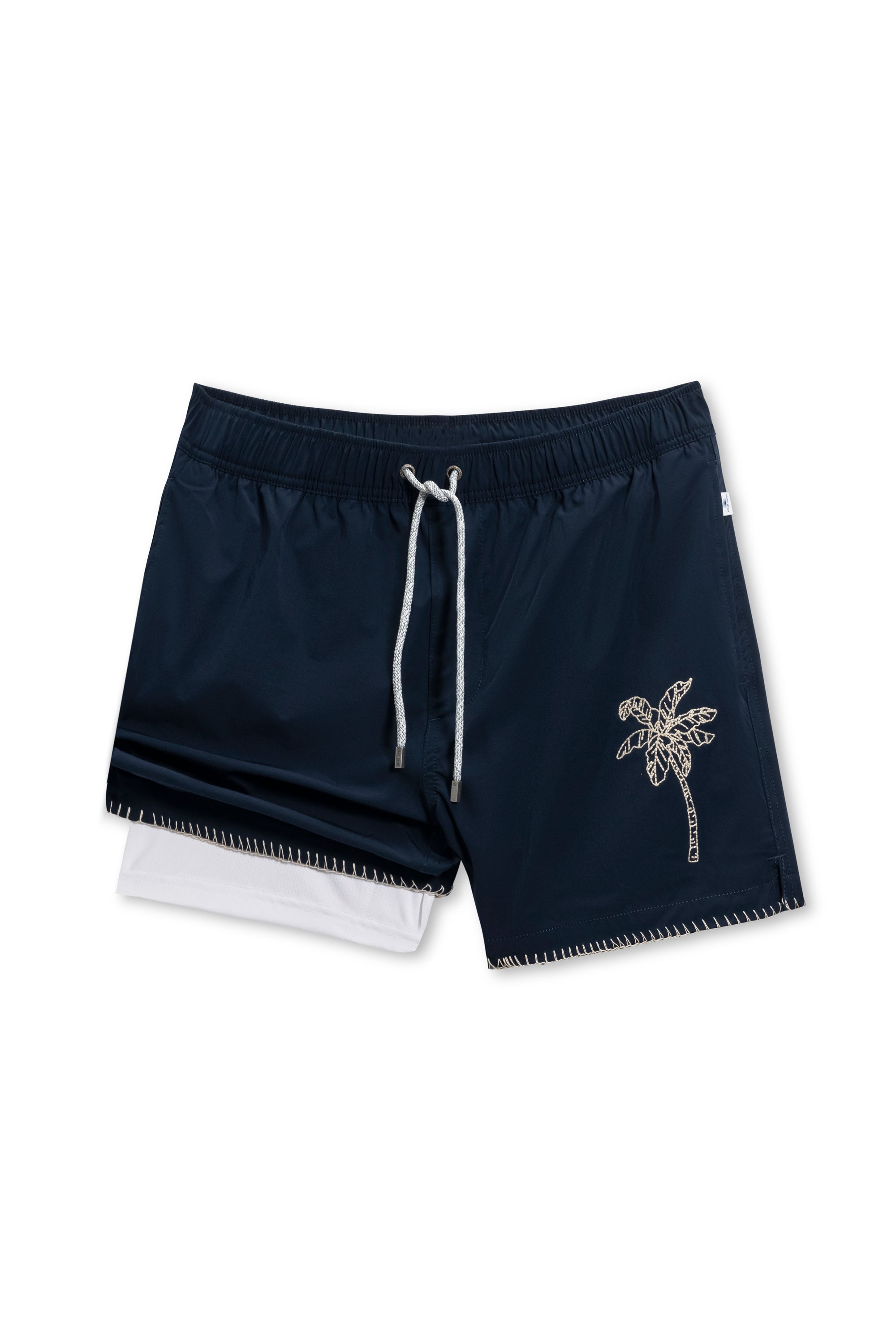 Embroidered Nylon Swim Shortie