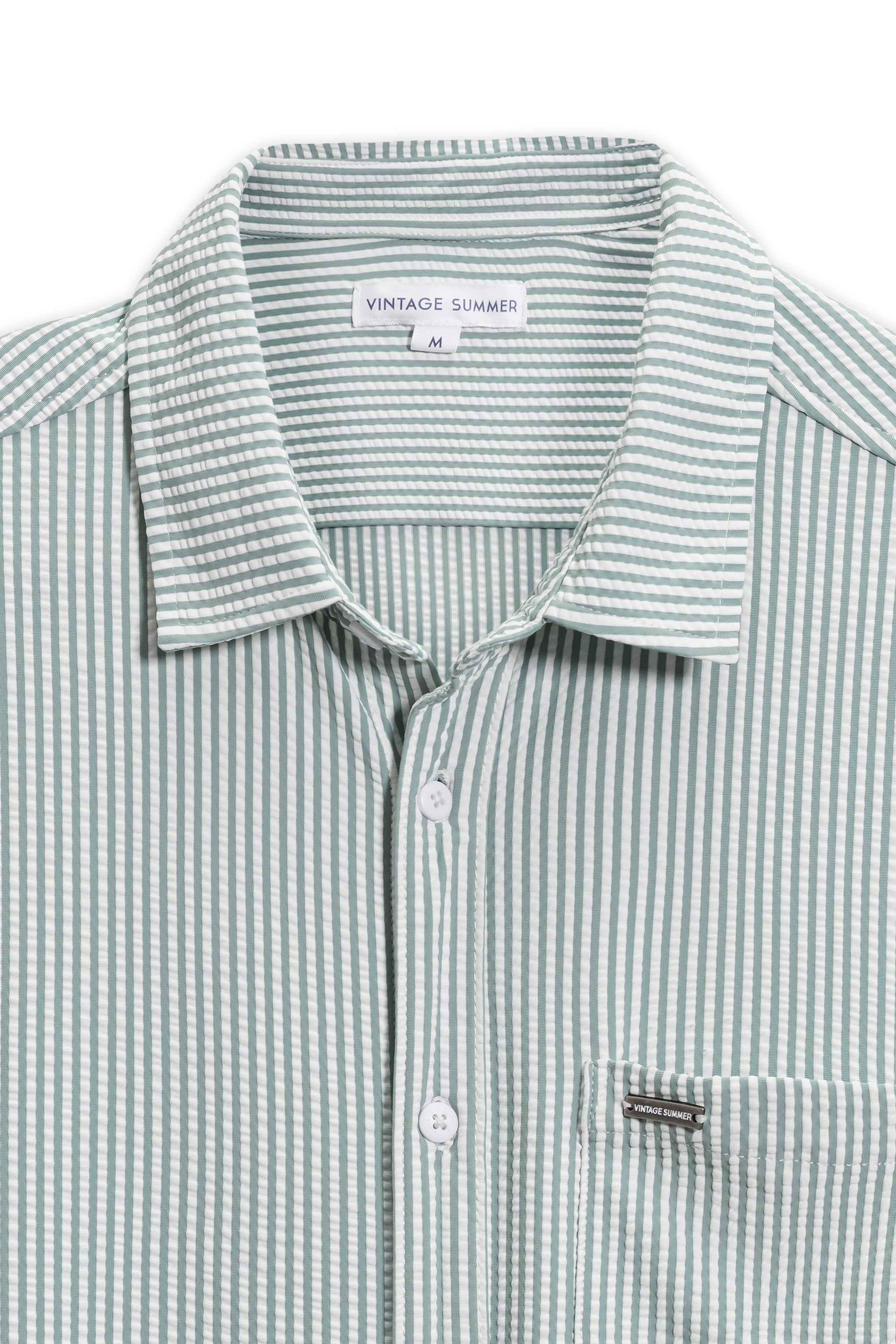 Men's Knit Seersucker SS Button-Down