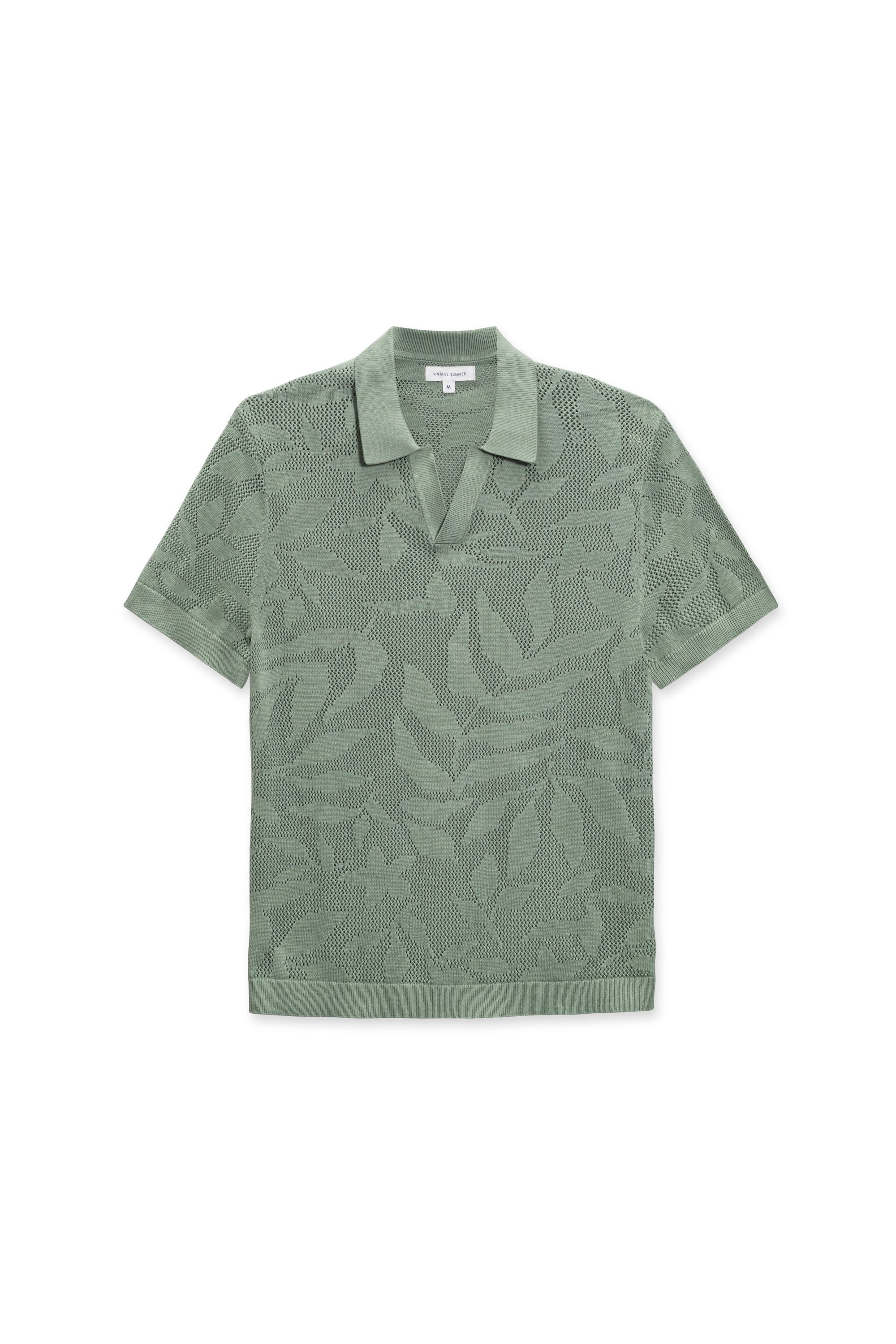 Mens Sweater Knit Polo