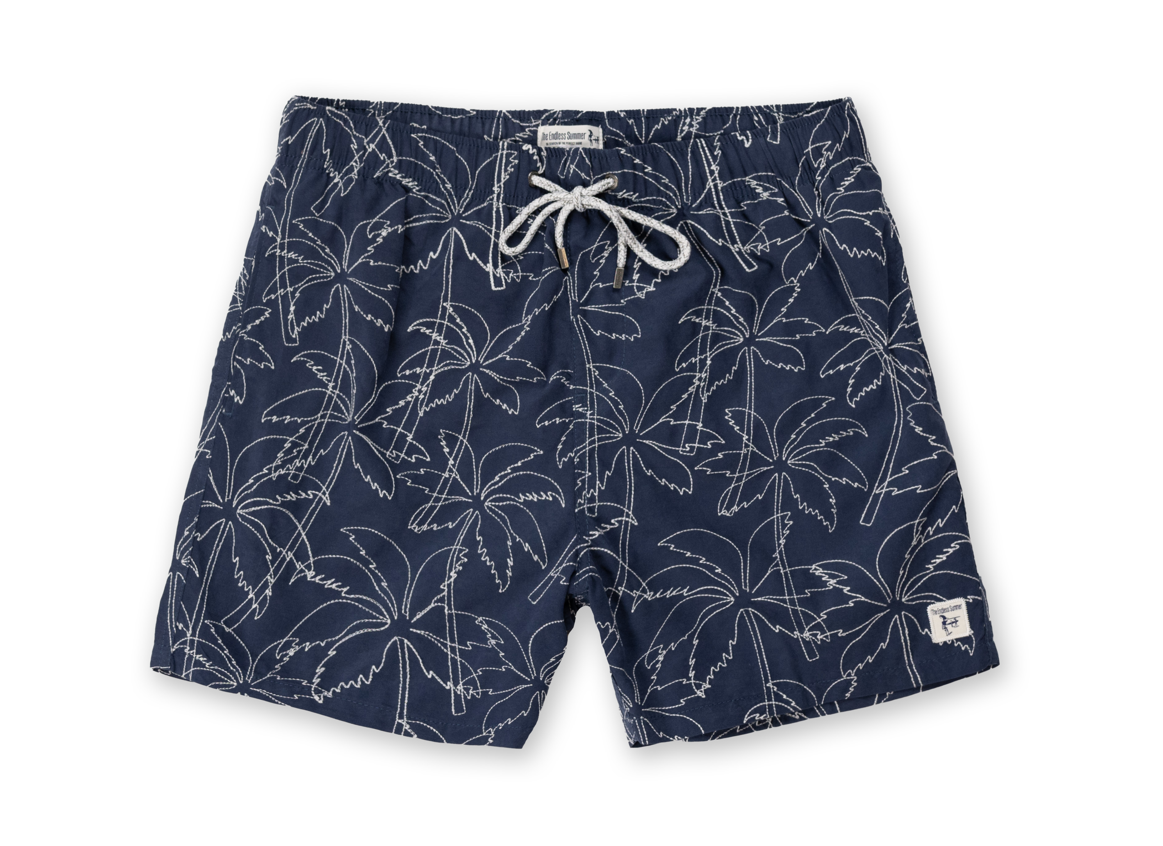 Mens Embroidered Volley Swim Shorts
