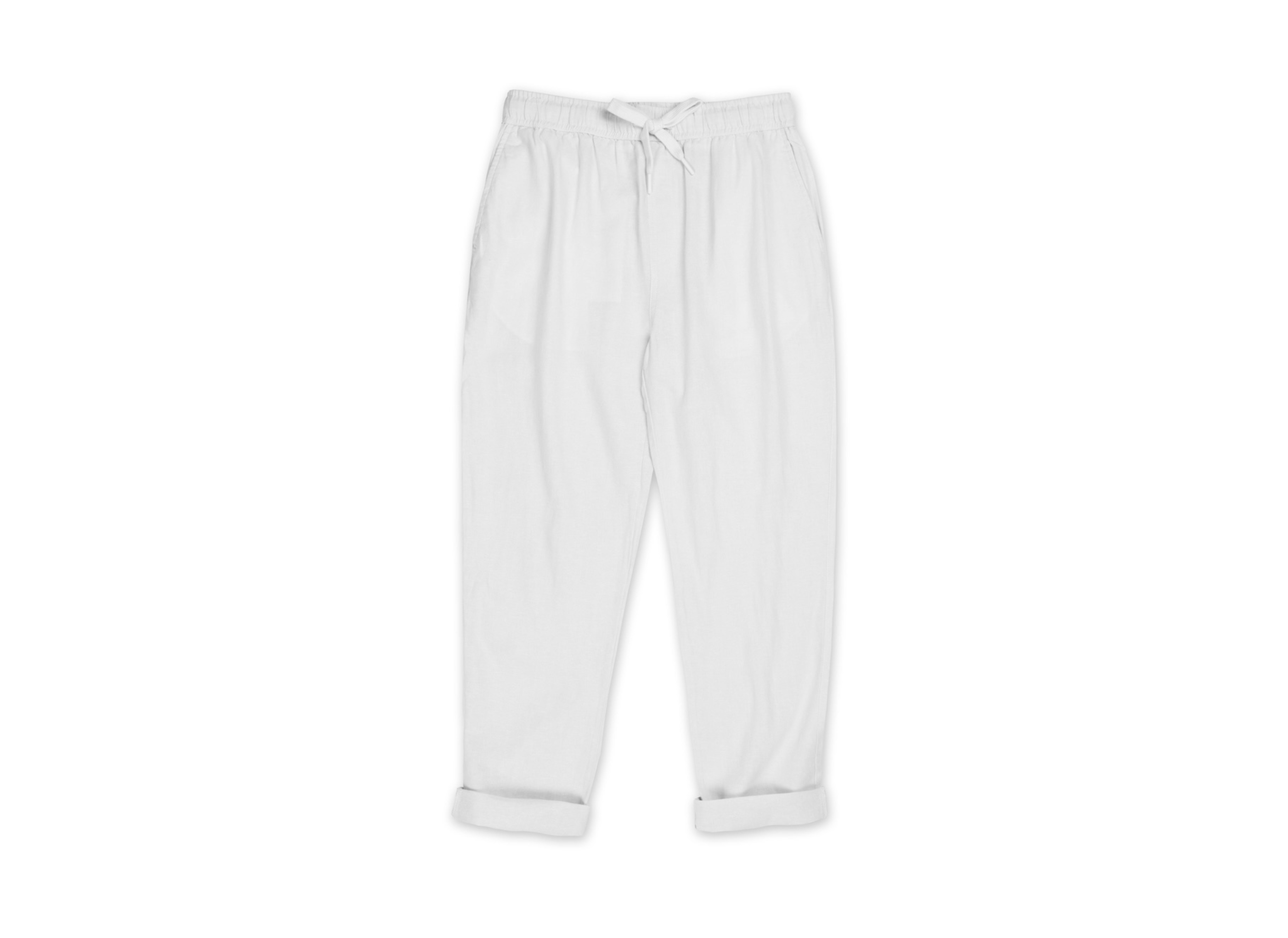 Mens Linen Pant - White