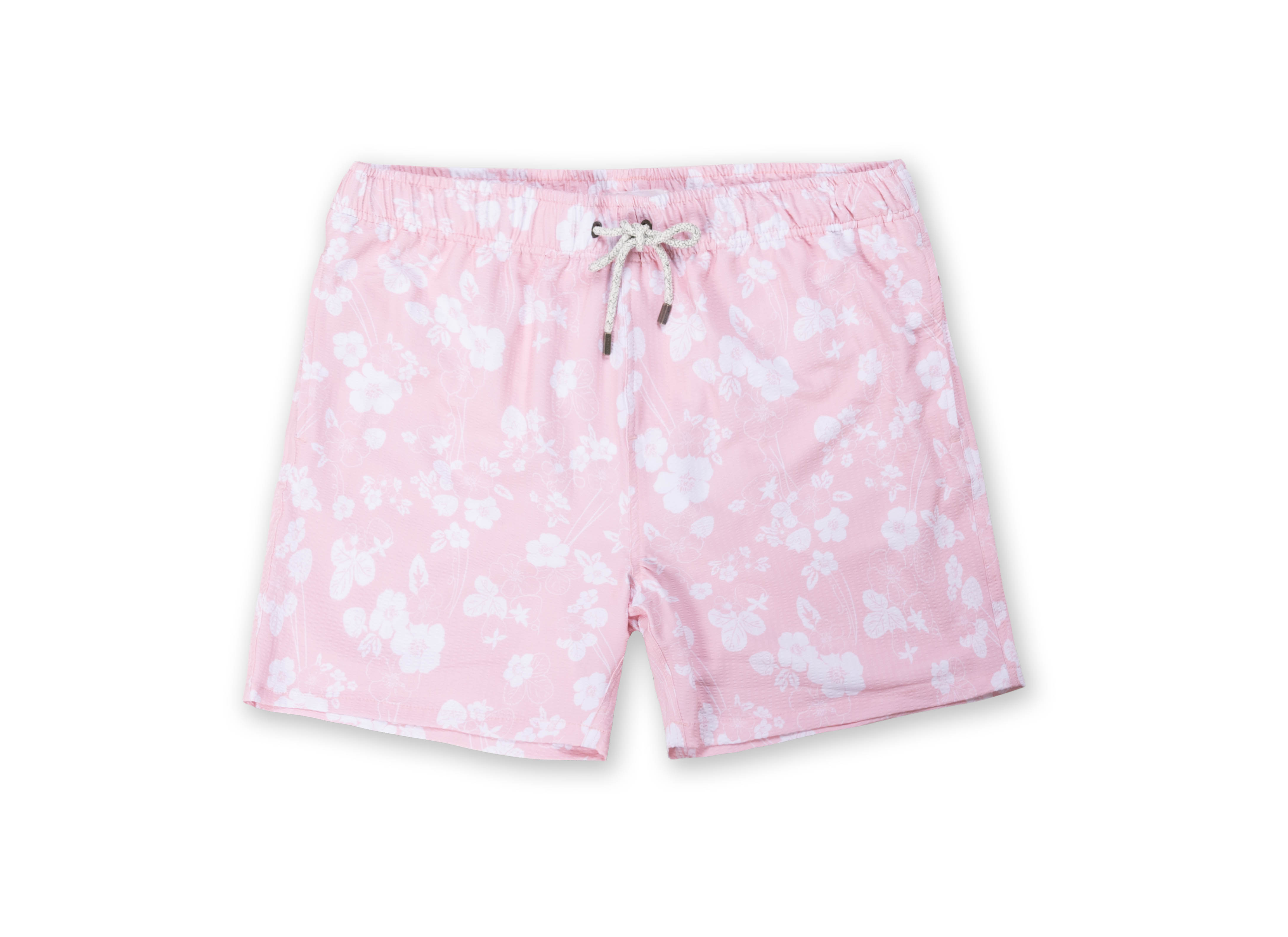 Mens Seersucker Volley Swim Shorts