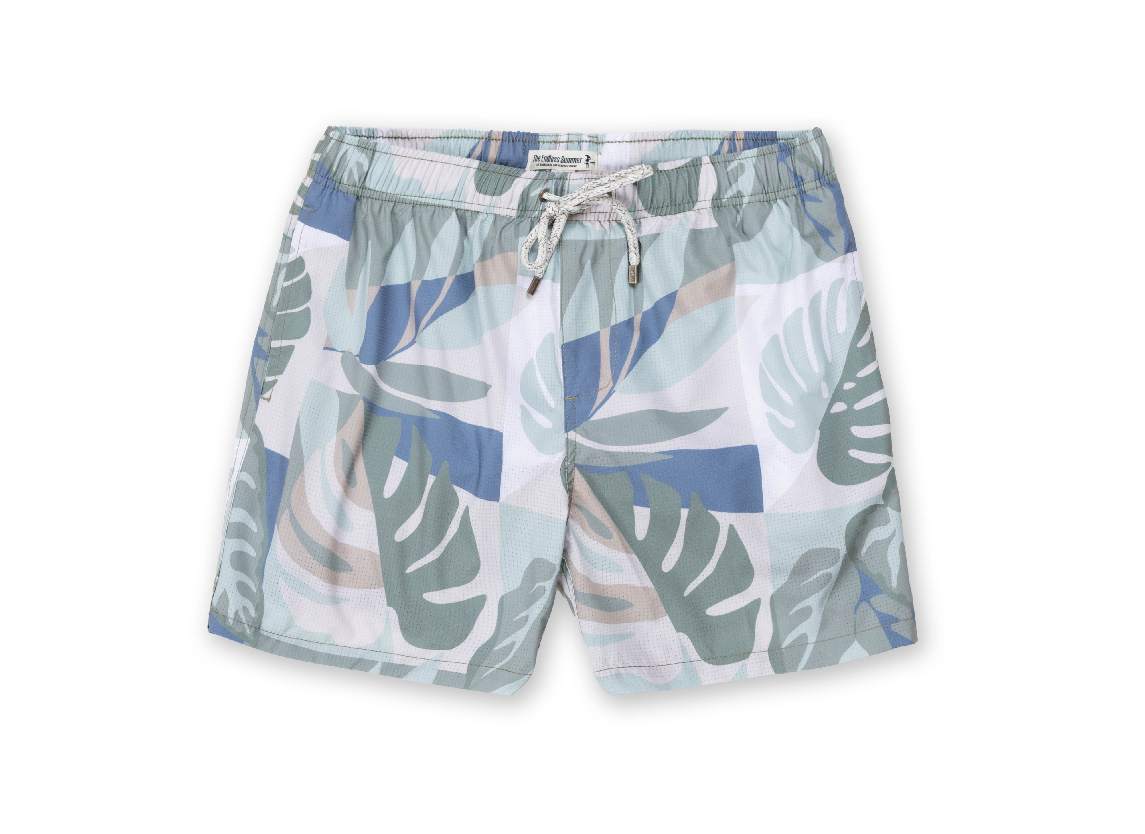 Mens Textured Stretch Volley Swim Shorts