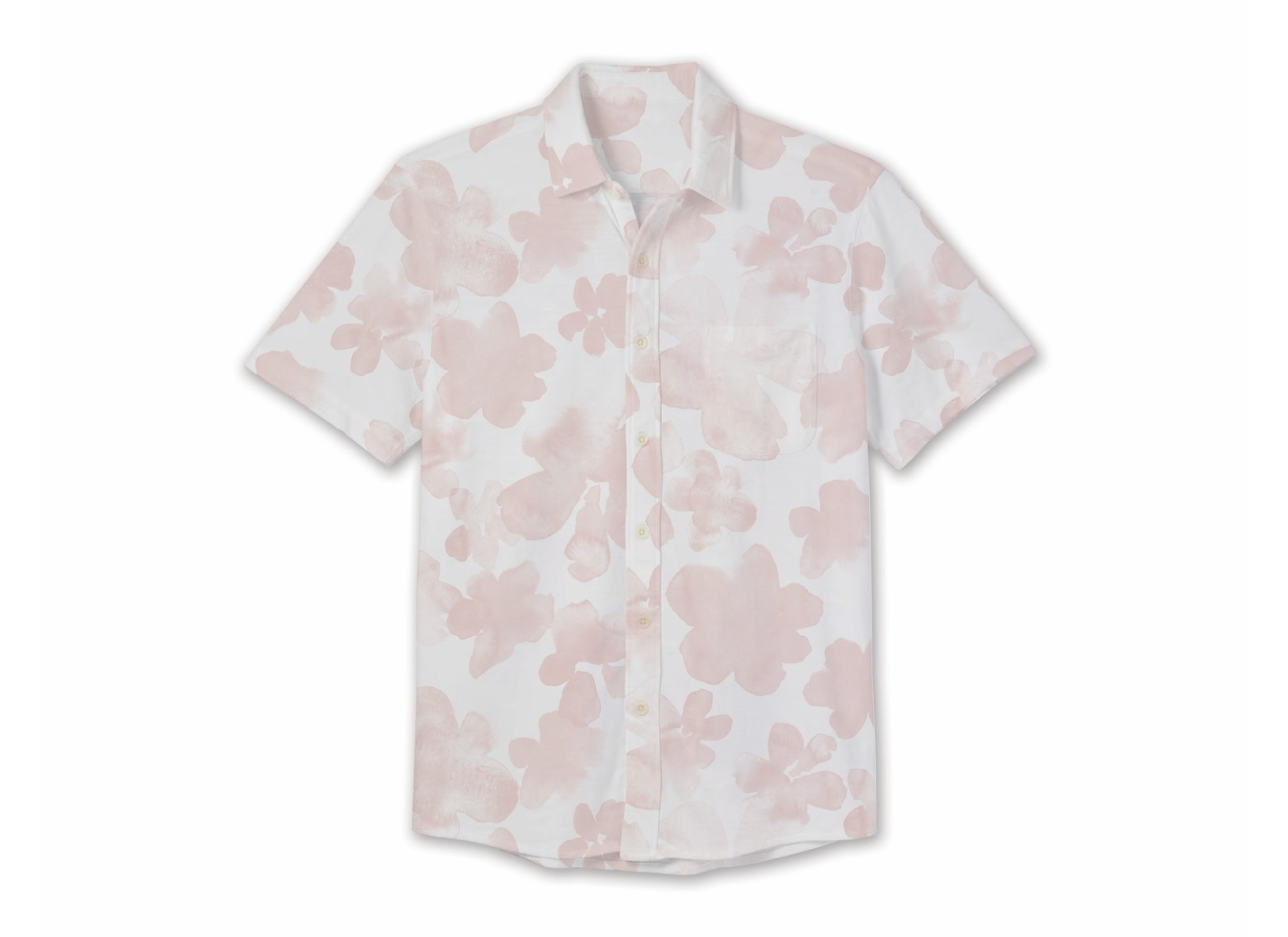 Men's Printed Short Sleeve Buttondown