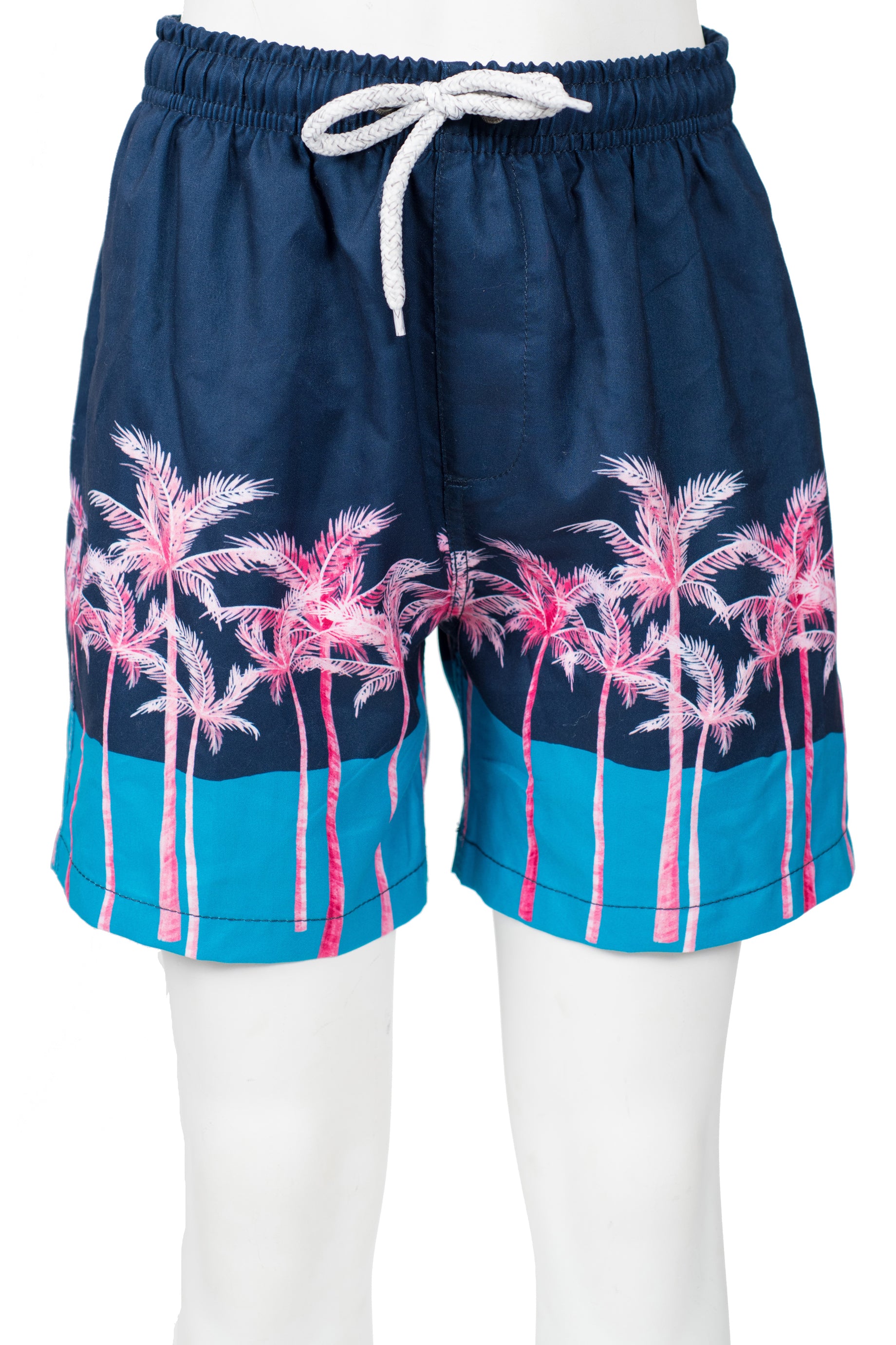 BOYS COLORBLOCK SWIM SHORTS - BLACK