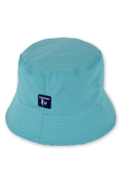 MENS REVERSIBLE BUCKET HAT - FLORAL/TEAL – VintageSummerSwimwear.com