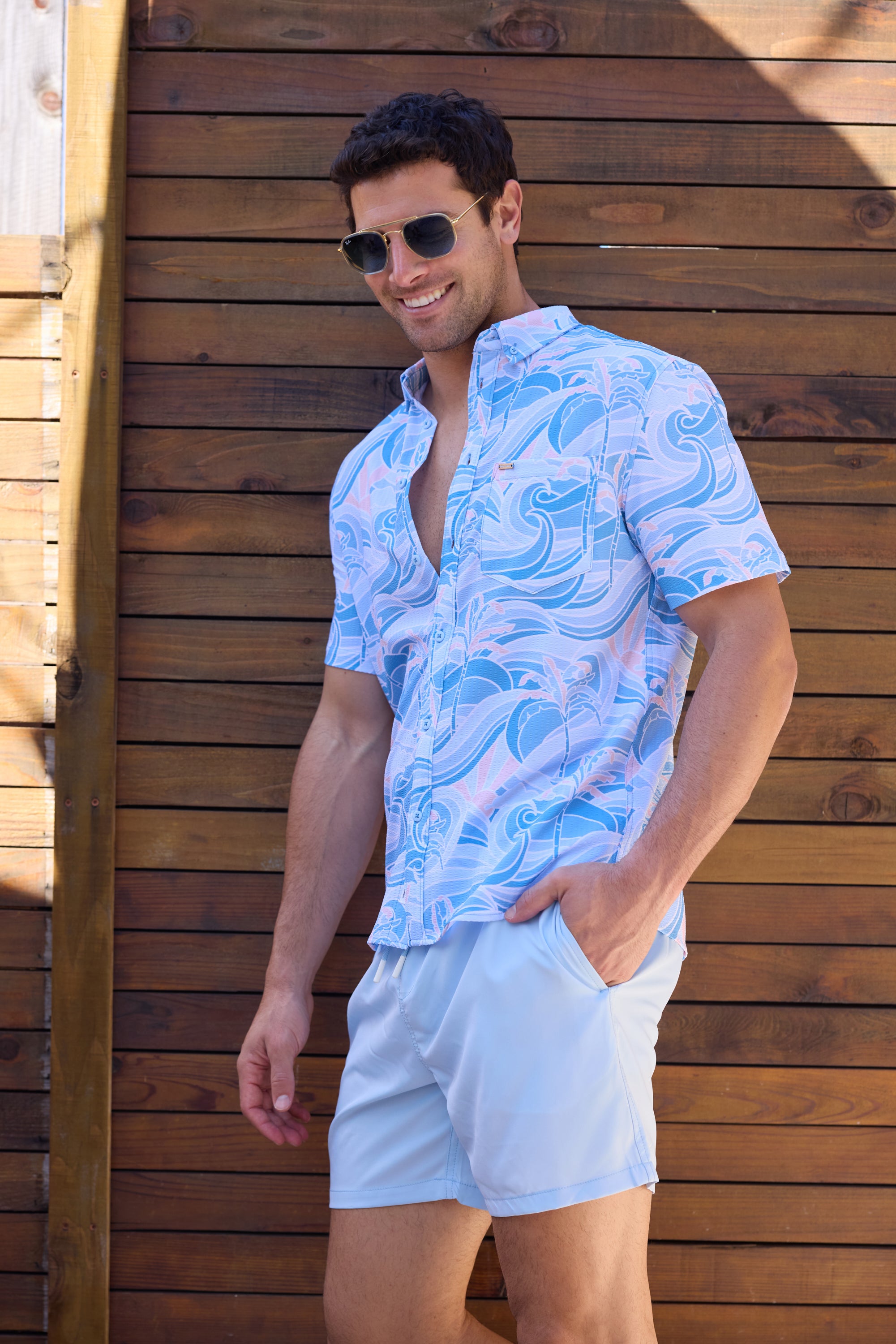 Men's Seersucker Button-Down