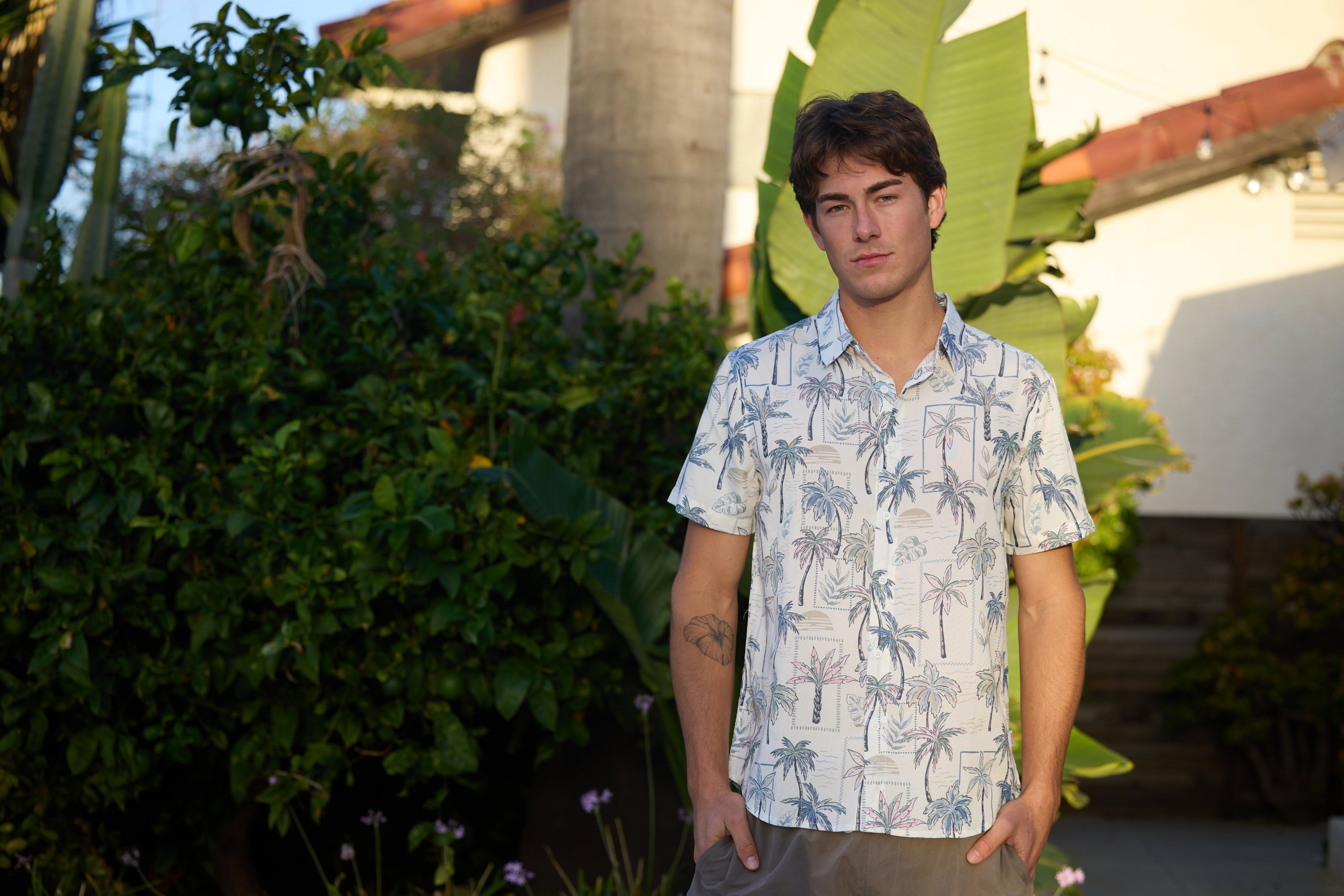 Mens Rayon Buttondown