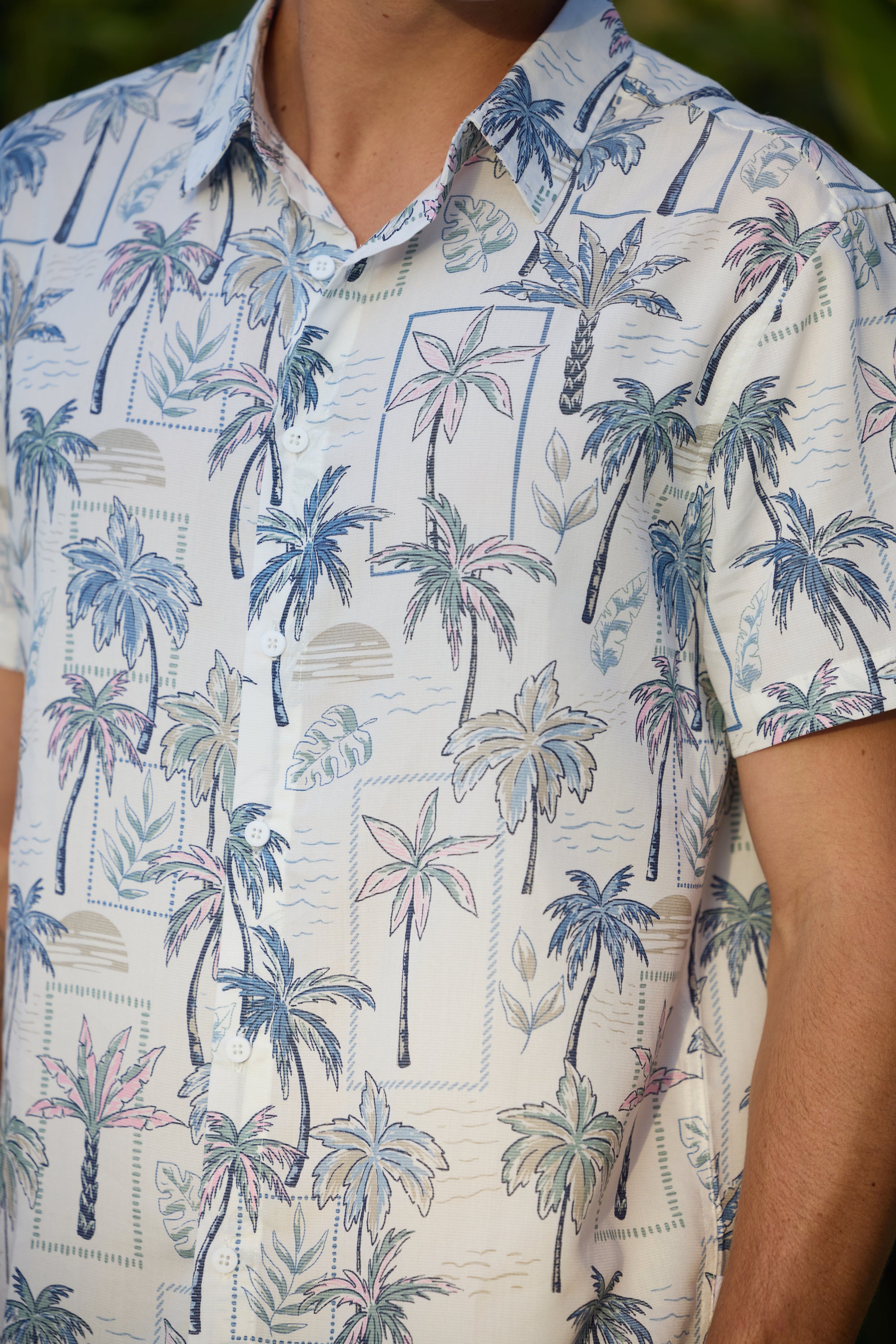 Mens Rayon Buttondown