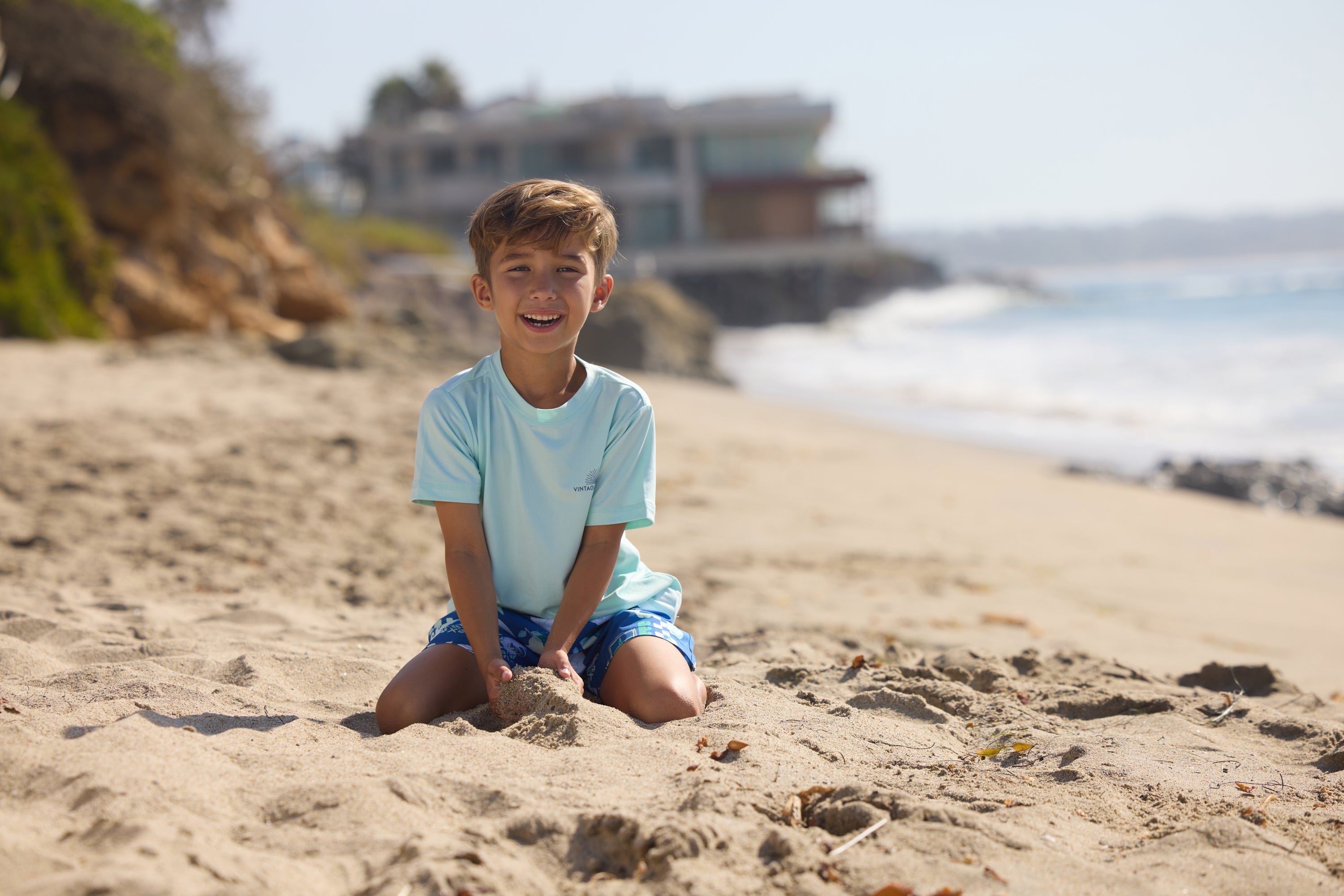 Boys Short Sleeve Sun Shirt