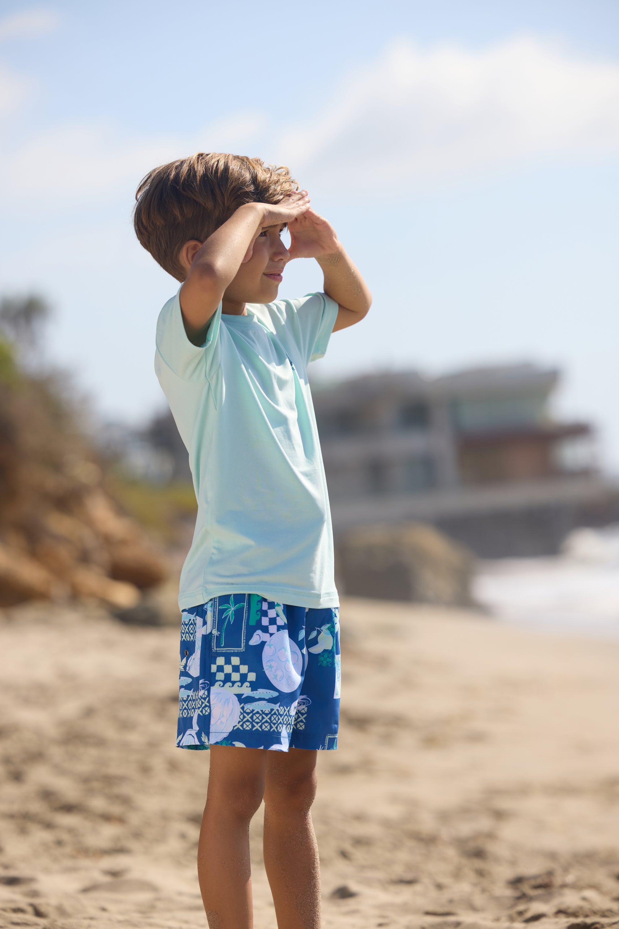 Boys Short Sleeve Sun Shirt