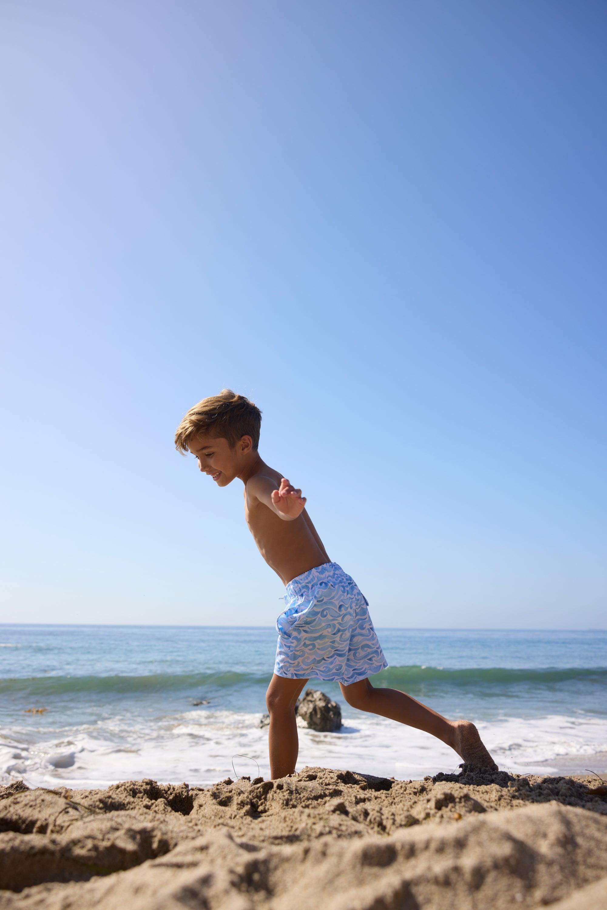Boys Vintage Stretch Swim Short