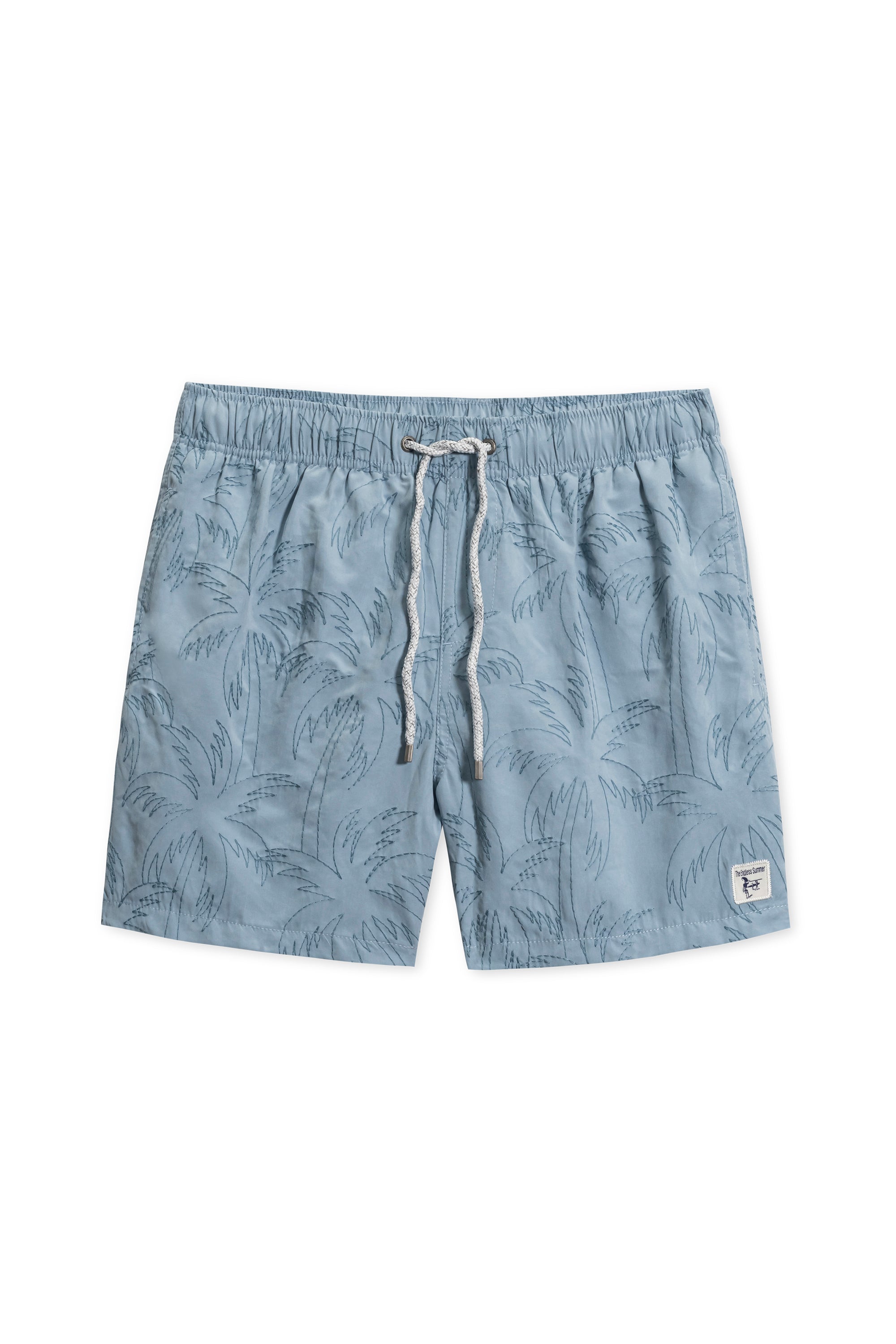 MENS EMBROIDERED ENDLESS SUMMER VOLLEY - Grey Blue