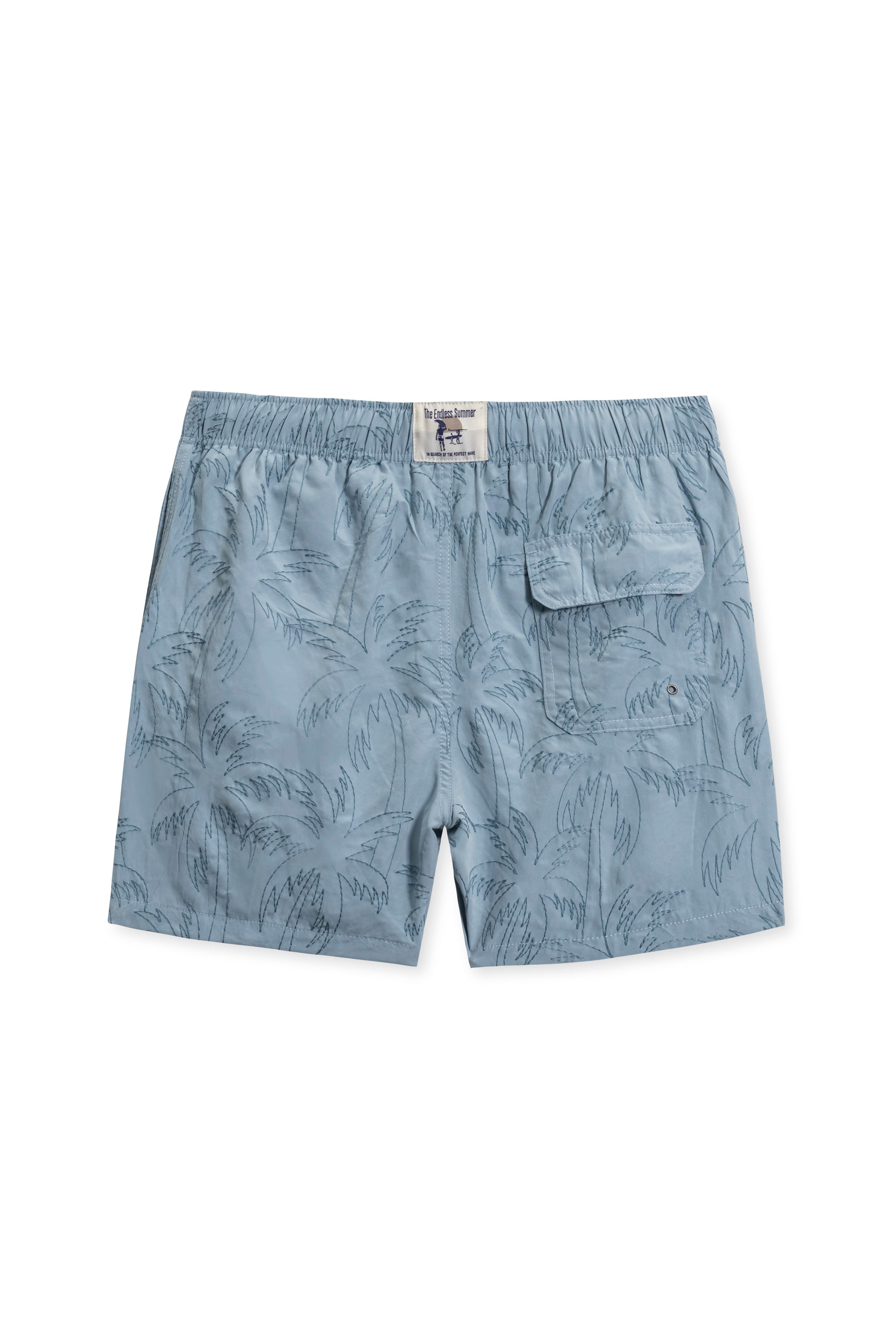 MENS EMBROIDERED ENDLESS SUMMER VOLLEY - Grey Blue