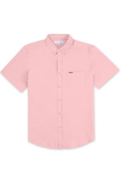 MENS SOLID STRETCH BUTTON DOWN - PINK