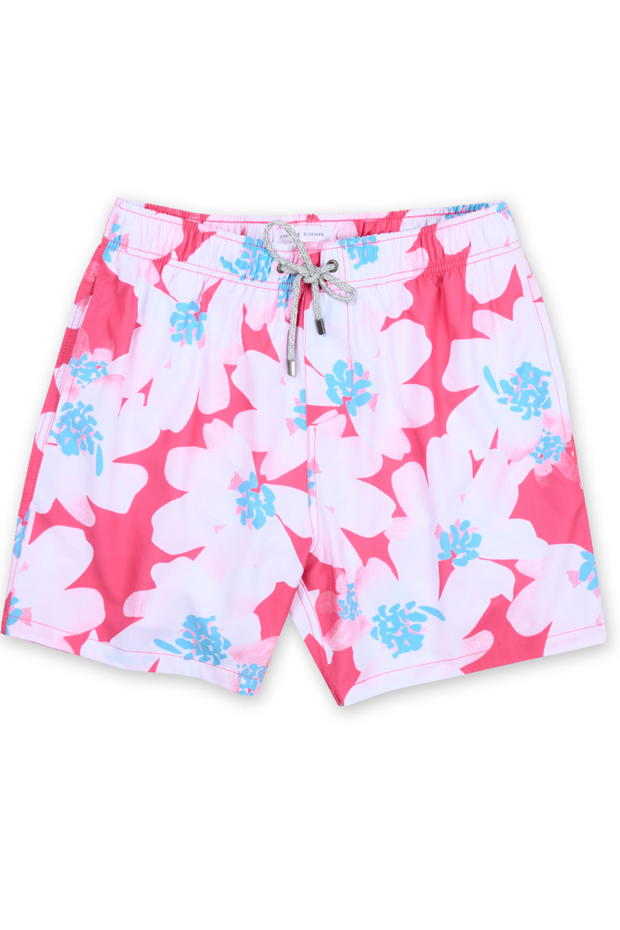 Bright pink swim shorts shop