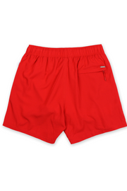 MENS PERFORMANCE STRETCH SOLD SWIM SHORTS - RED