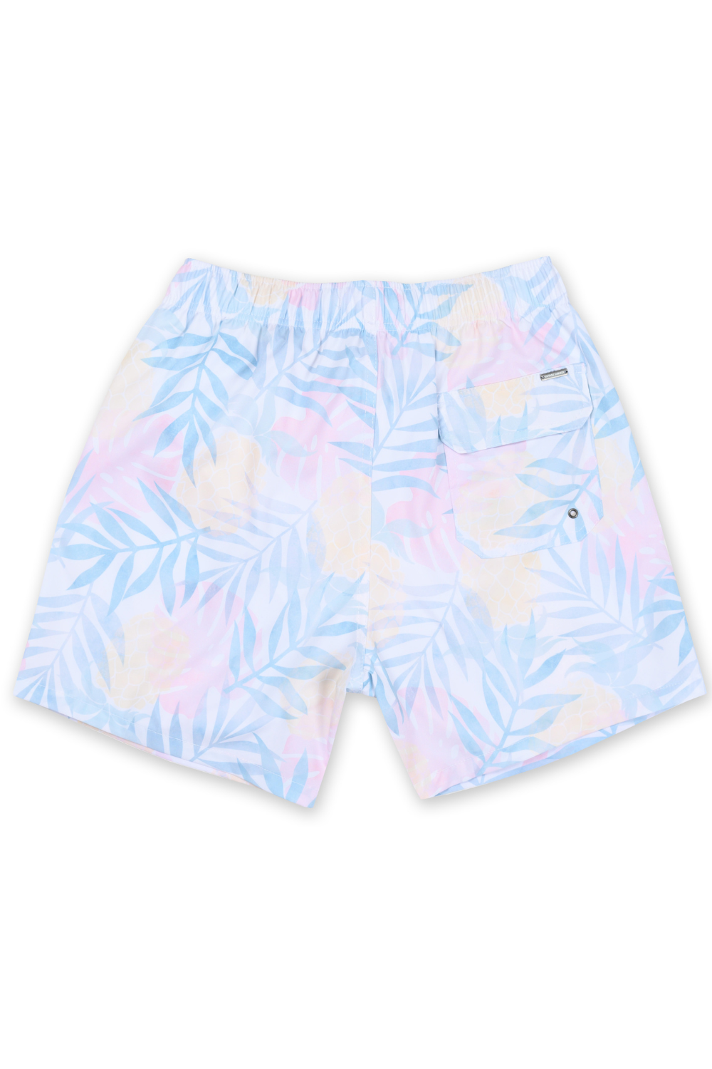 BOYS SWIM SHORTS W/ TROPICAL PINEAPPLE PRINT - MULTI