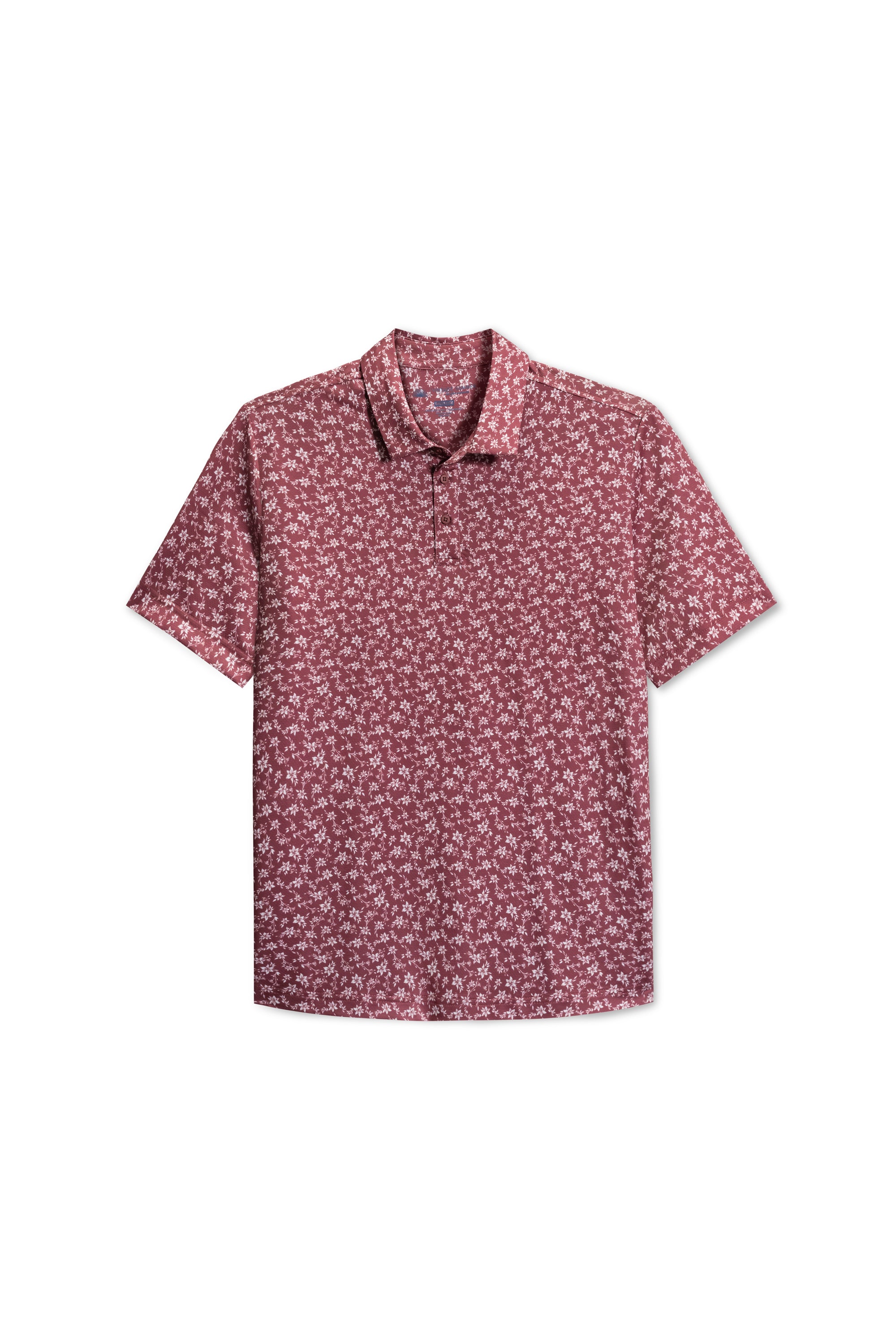 Mens Performance Tech Polo w/ Ditsy Floral Print