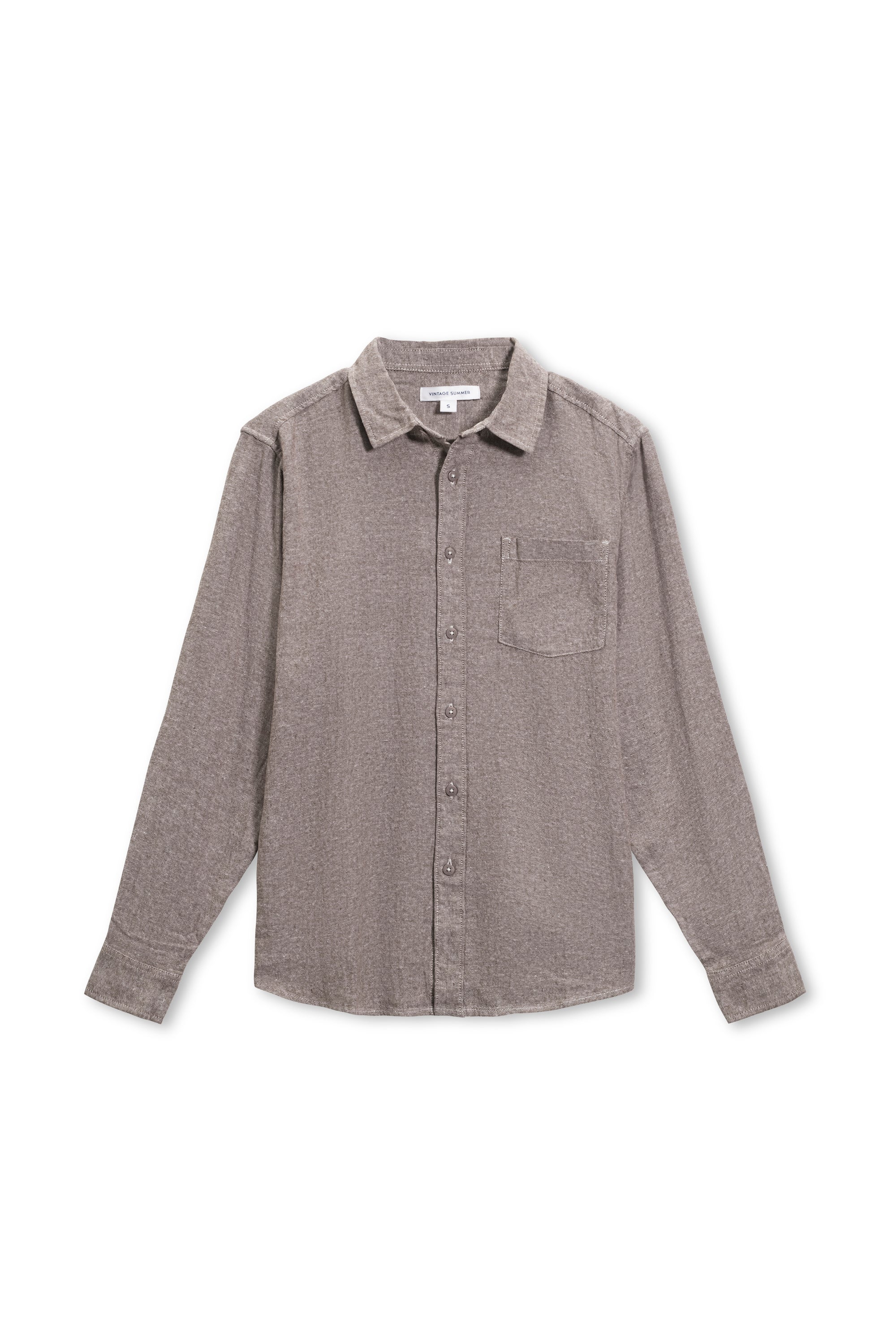 MENS LONG SLEEVE LINEN BUTTONDOWN