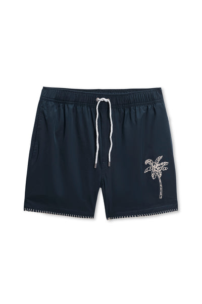 Embroidered Nylon Swim Shortie