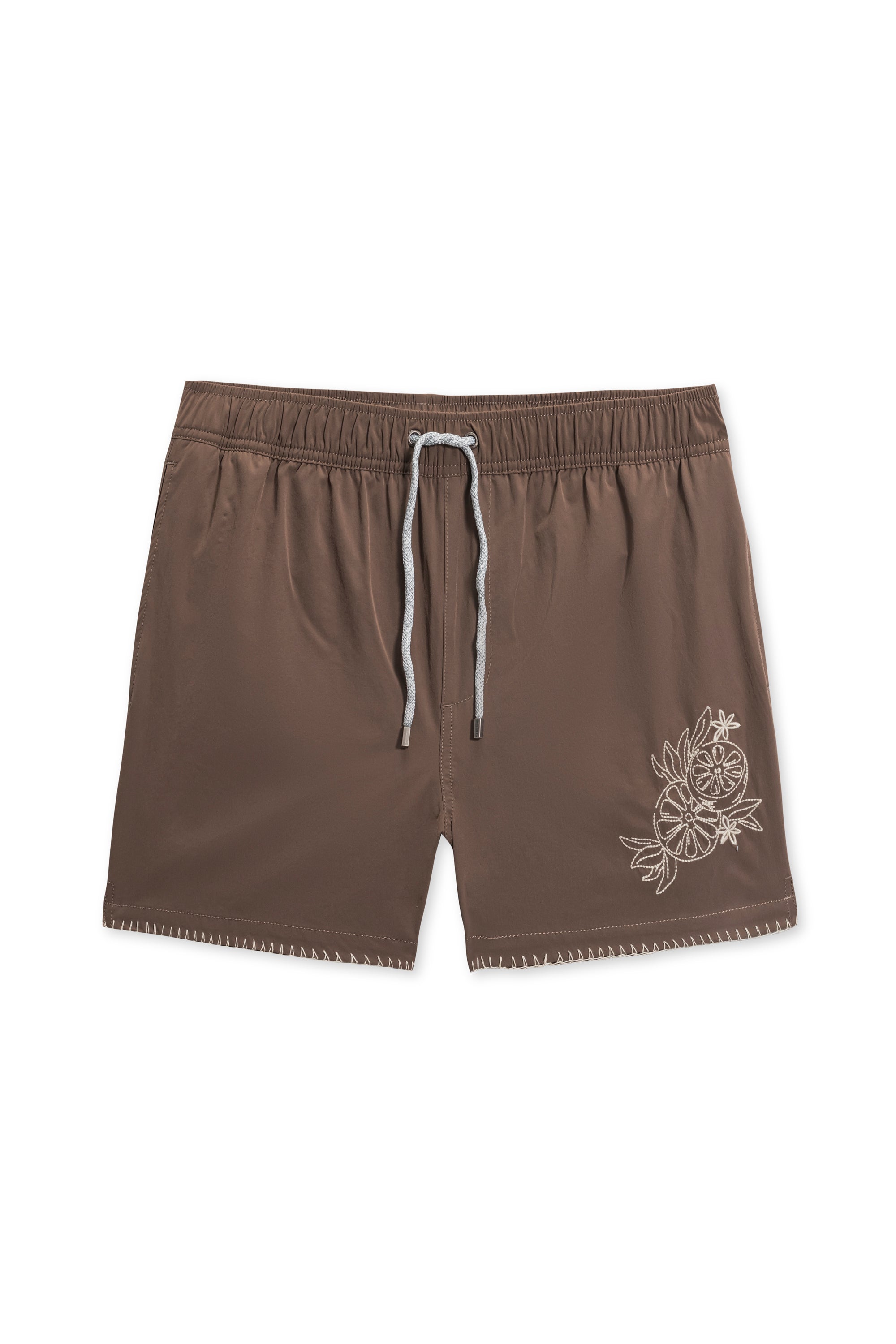 Embroidered Nylon Swim Shortie