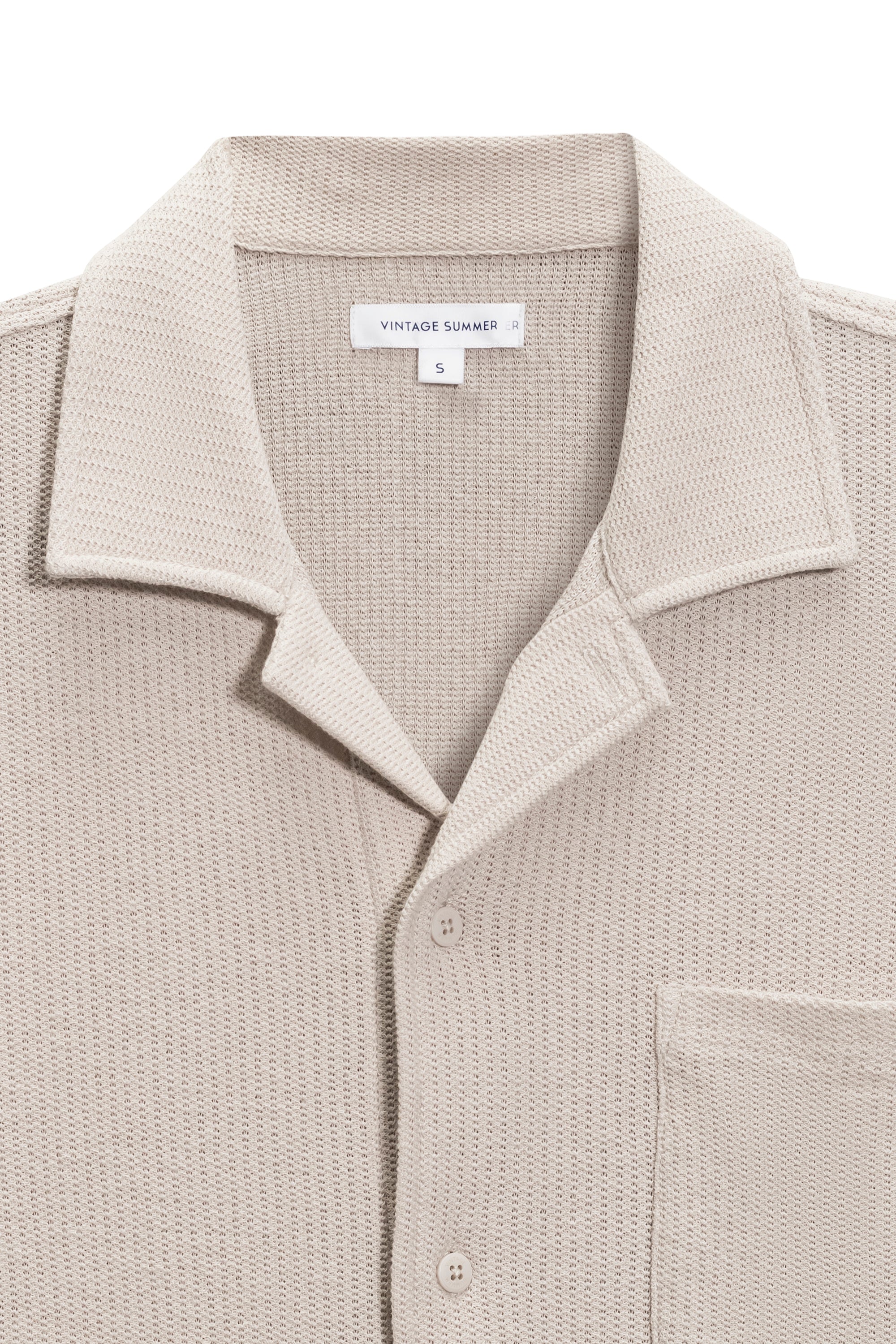 Mens Beach Pique Button Down