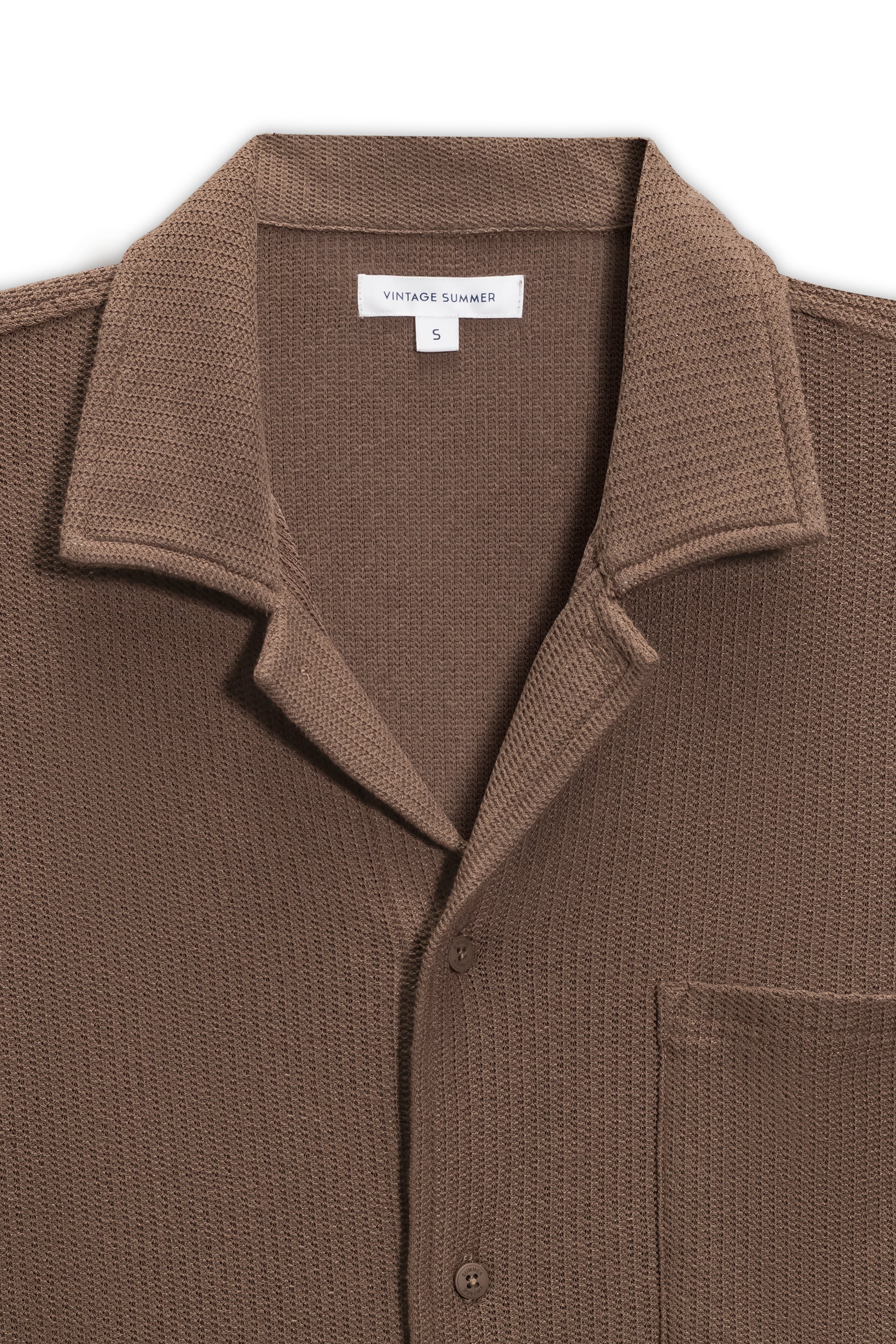 Mens Beach Pique Button Down