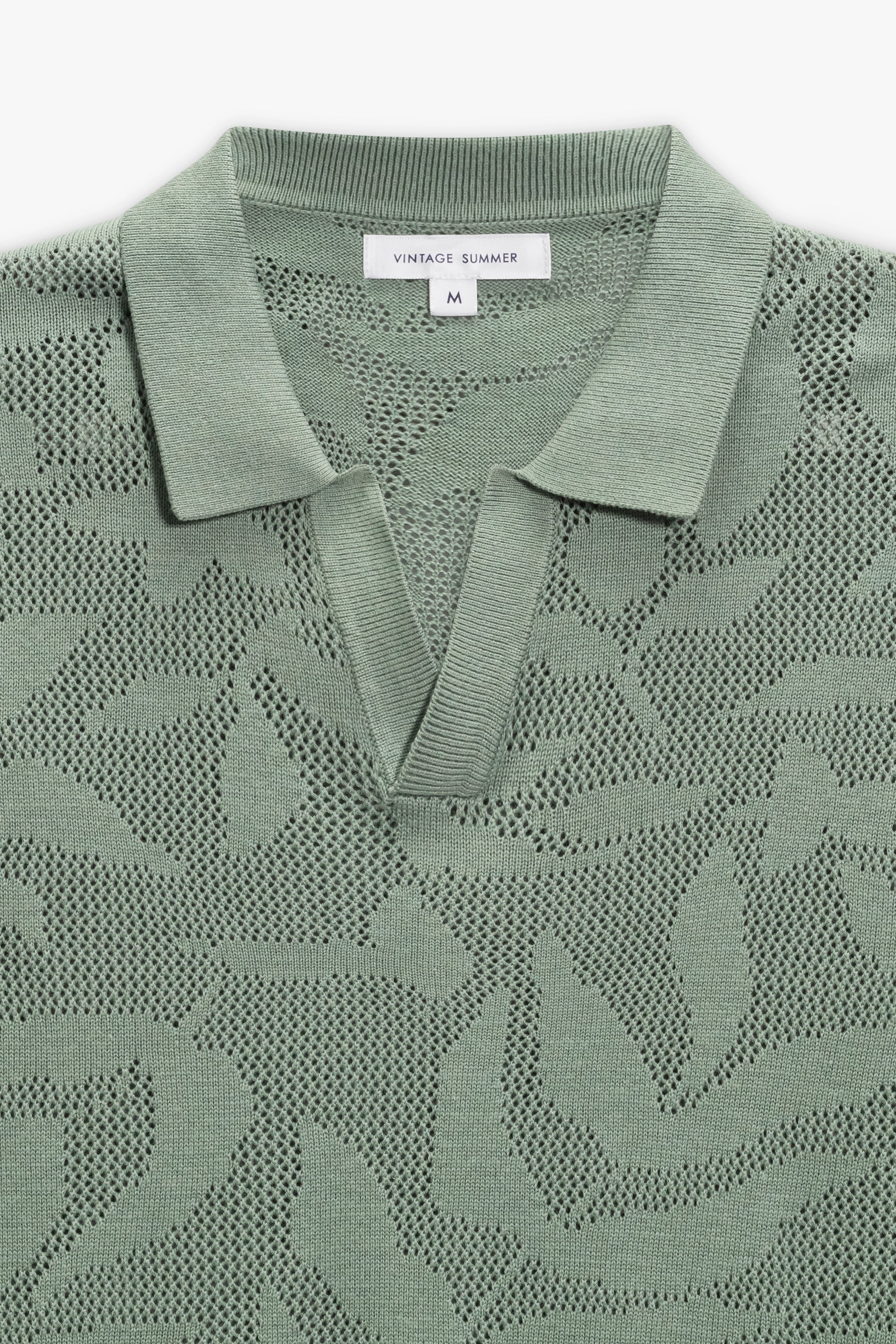 Mens Sweater Knit Polo