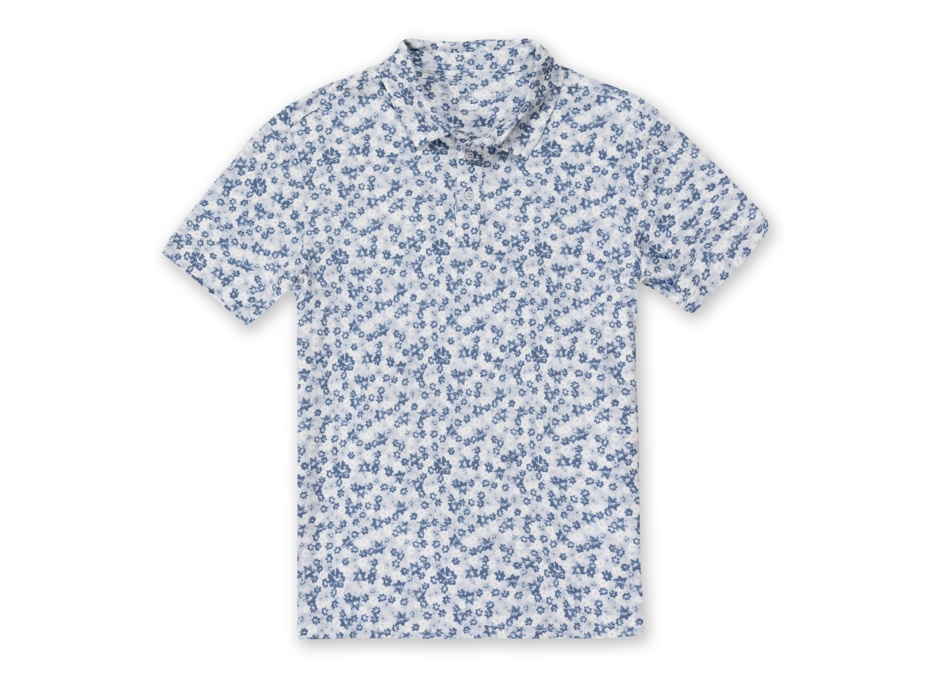Mens Performance Printed Pique Polo