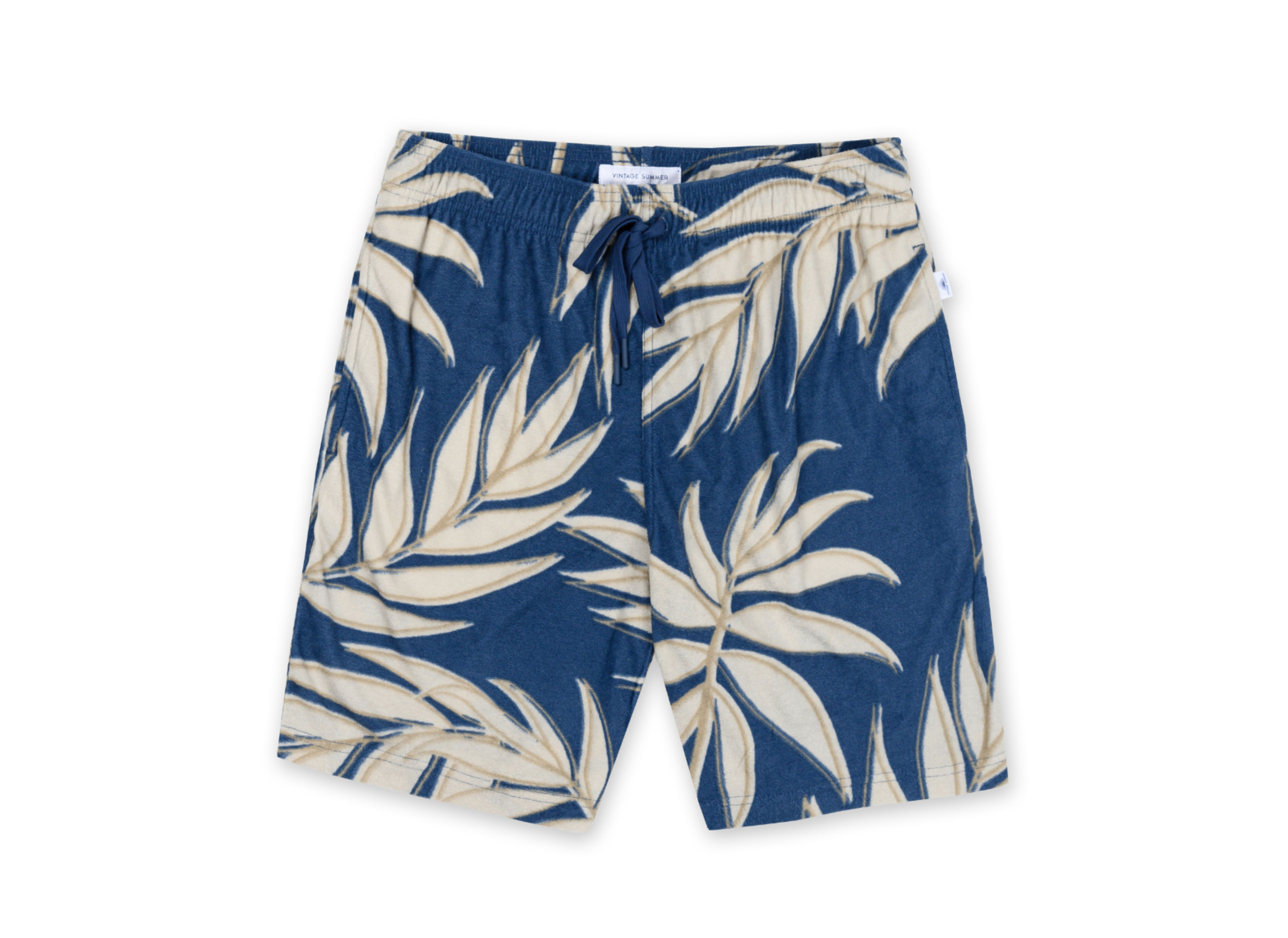 MENS SOLID TERRY SHORT - DENIM