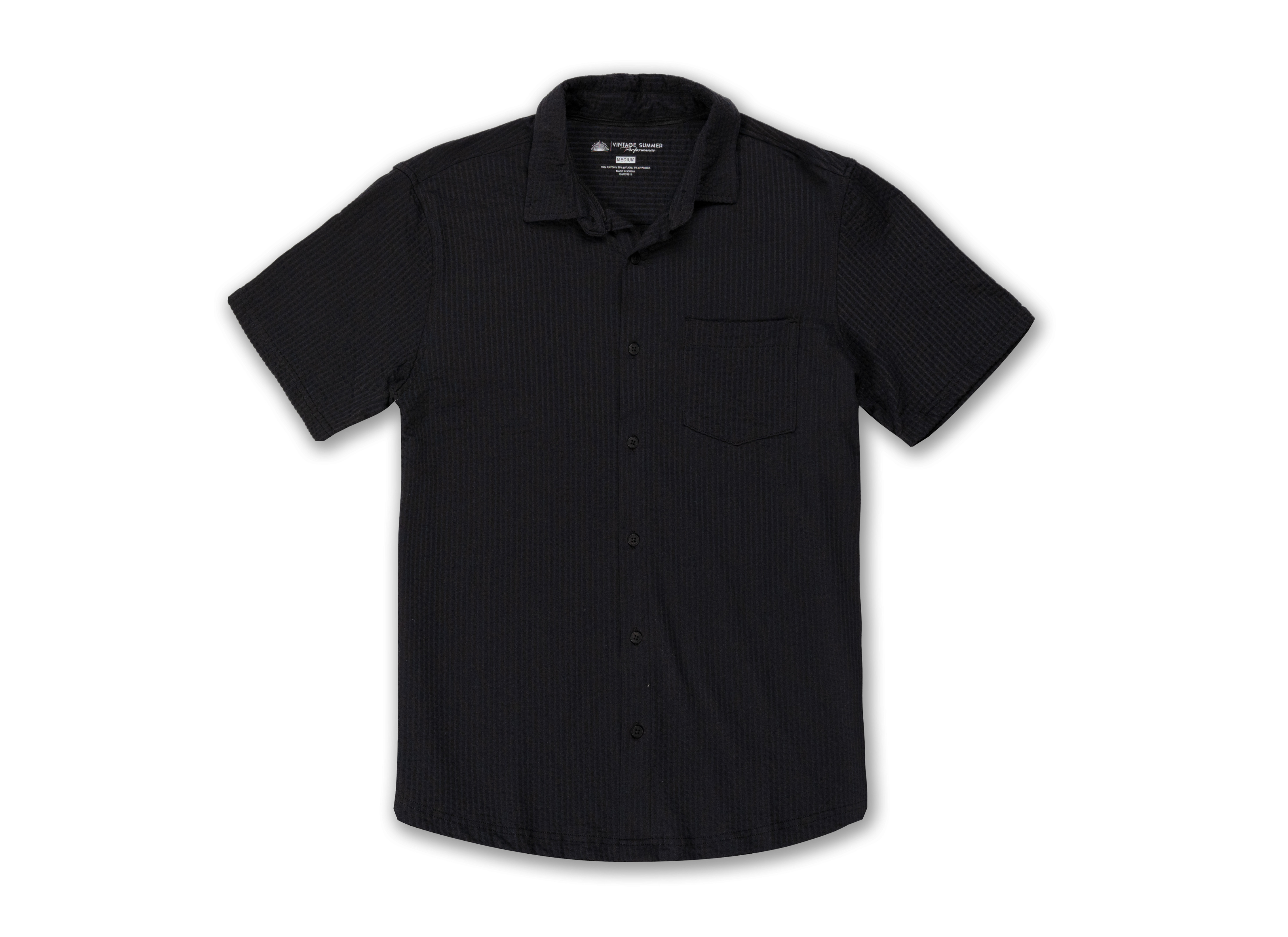 Mens Performance Seersucker Buttondown