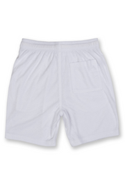 MENS SOLID TERRY SHORTS - WHITE